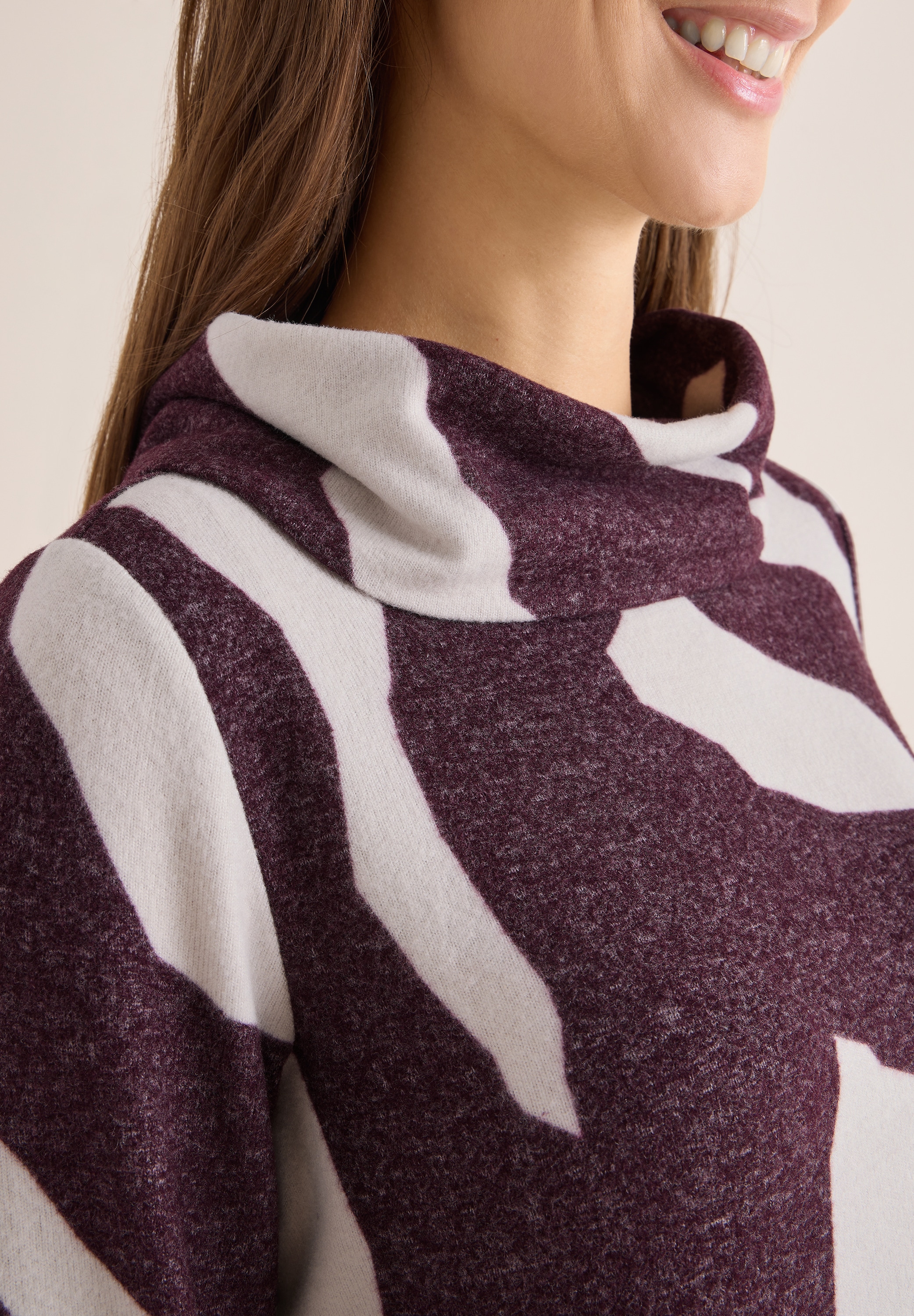 Cecil Wasserfallpullover mit Muster