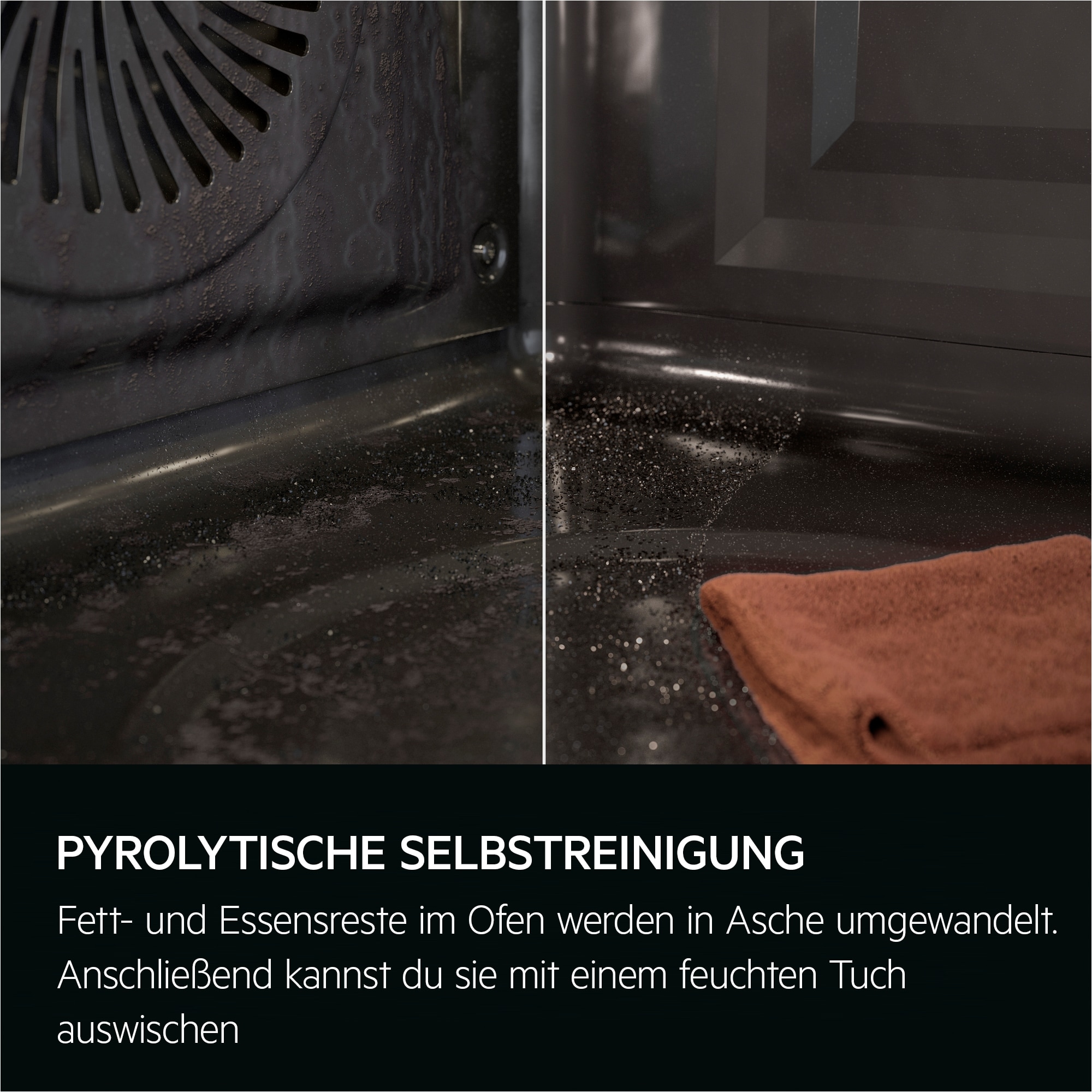 AEG Pyrolyse Backofen »OU5PB40WSM« mit Pyrolyse-Selbstreinigung Autarker Backofen mit Touch-Display – 45 Programme für jede Kochidee