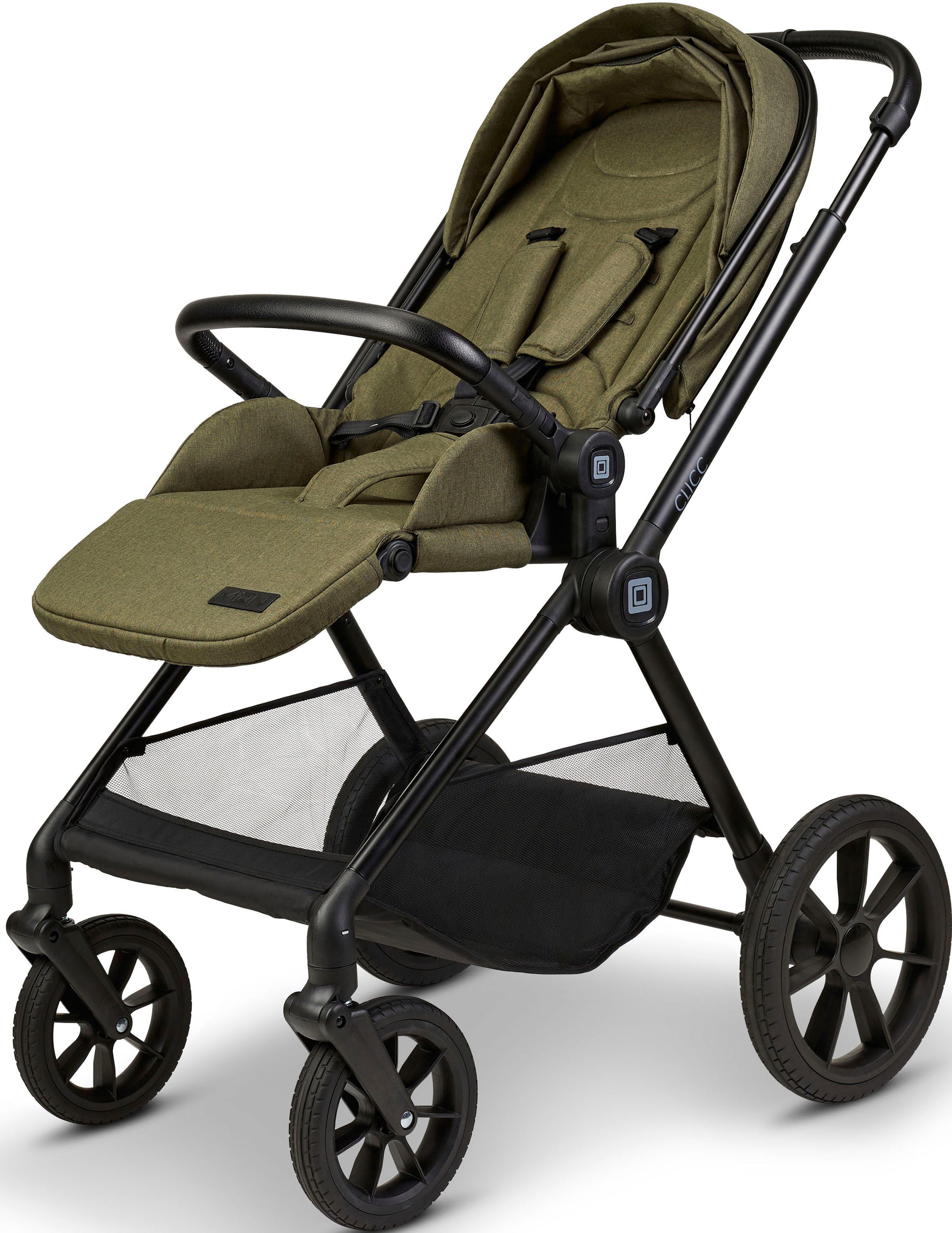 Moon Kombi-Kinderwagen »Clicc, moss green/melange«