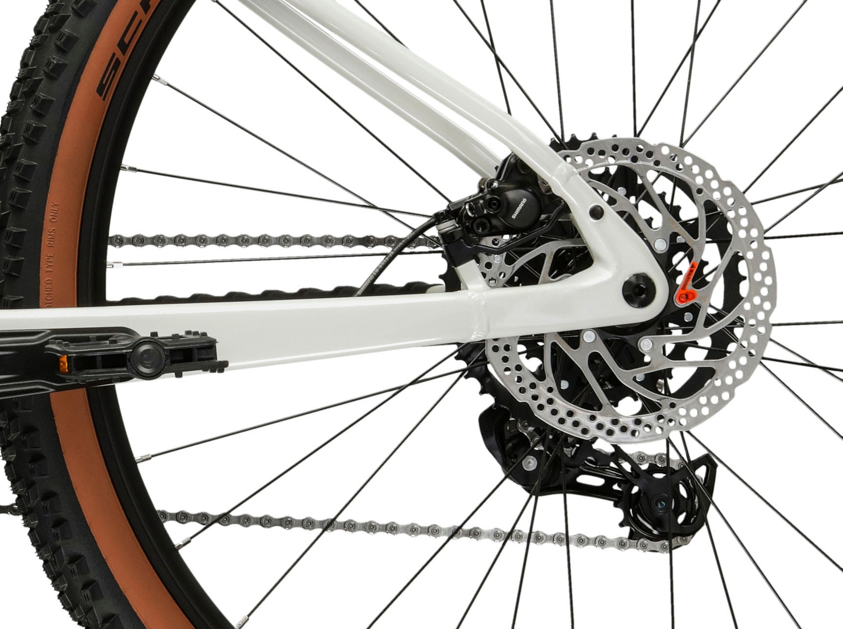 Kross »Influx Hybrid 2.0 16,7Ah / 600 Wh 29 Zoll weiß 9 Gänge 2026« 9 Gang Shimano CUES U4000 Schaltwerk Kettenschaltung Mittelmotor 250 W