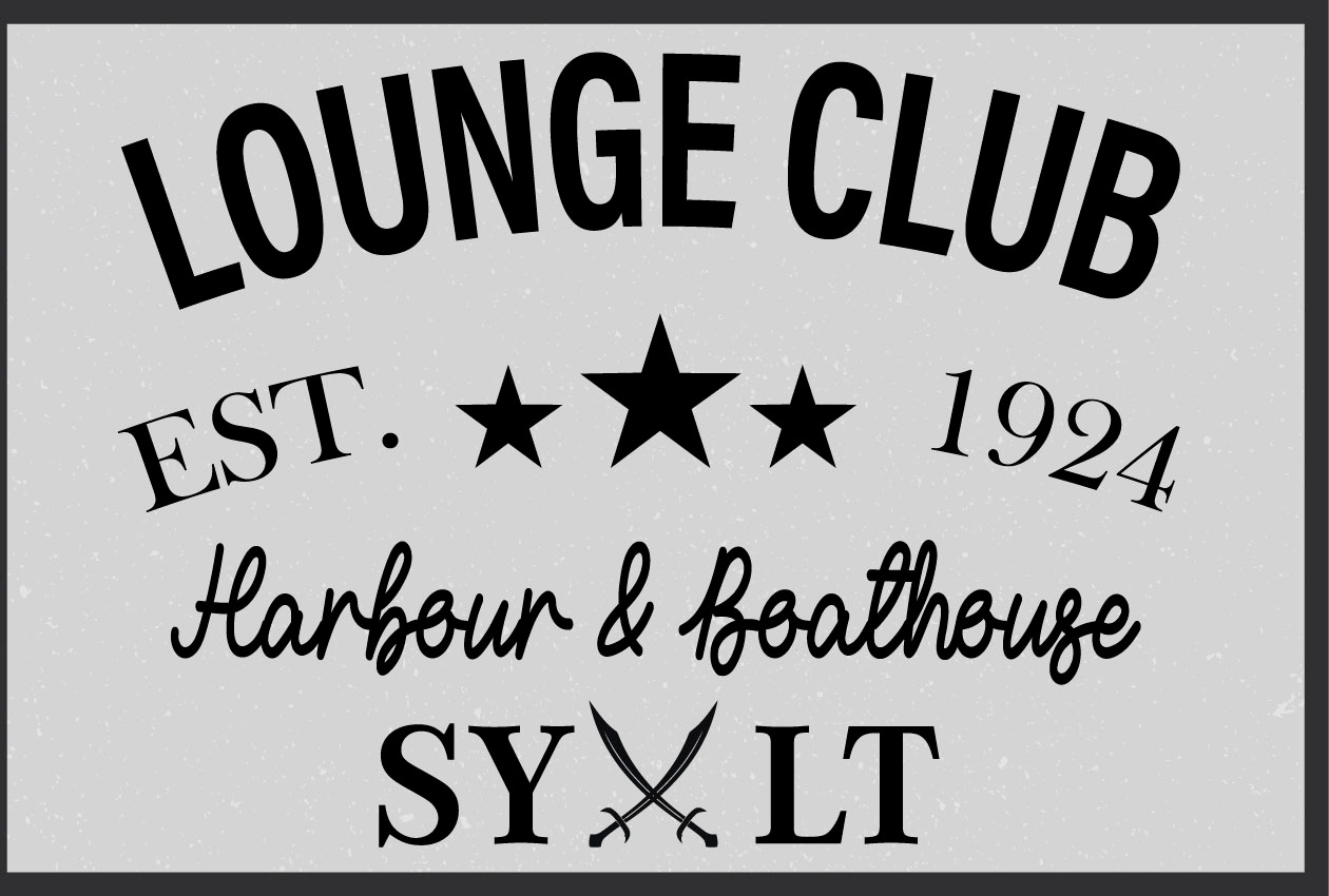 queence Metallbild »Lounge Club Sylt«, Schriftzüge, (1 St.), Stahlschilder