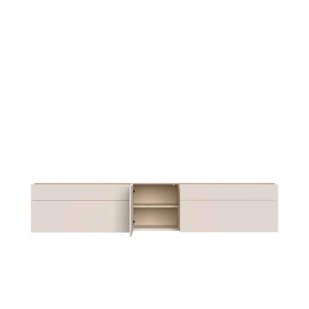 LeGer Home by Lena Gercke Lowboard »Essentials, TV-Board, TV-Kommode, TV-Schrank,  TV-Möbel« 2 Stk. tlg. Breite: 277 cm, UV lackiert, Push-to-open-Funktion