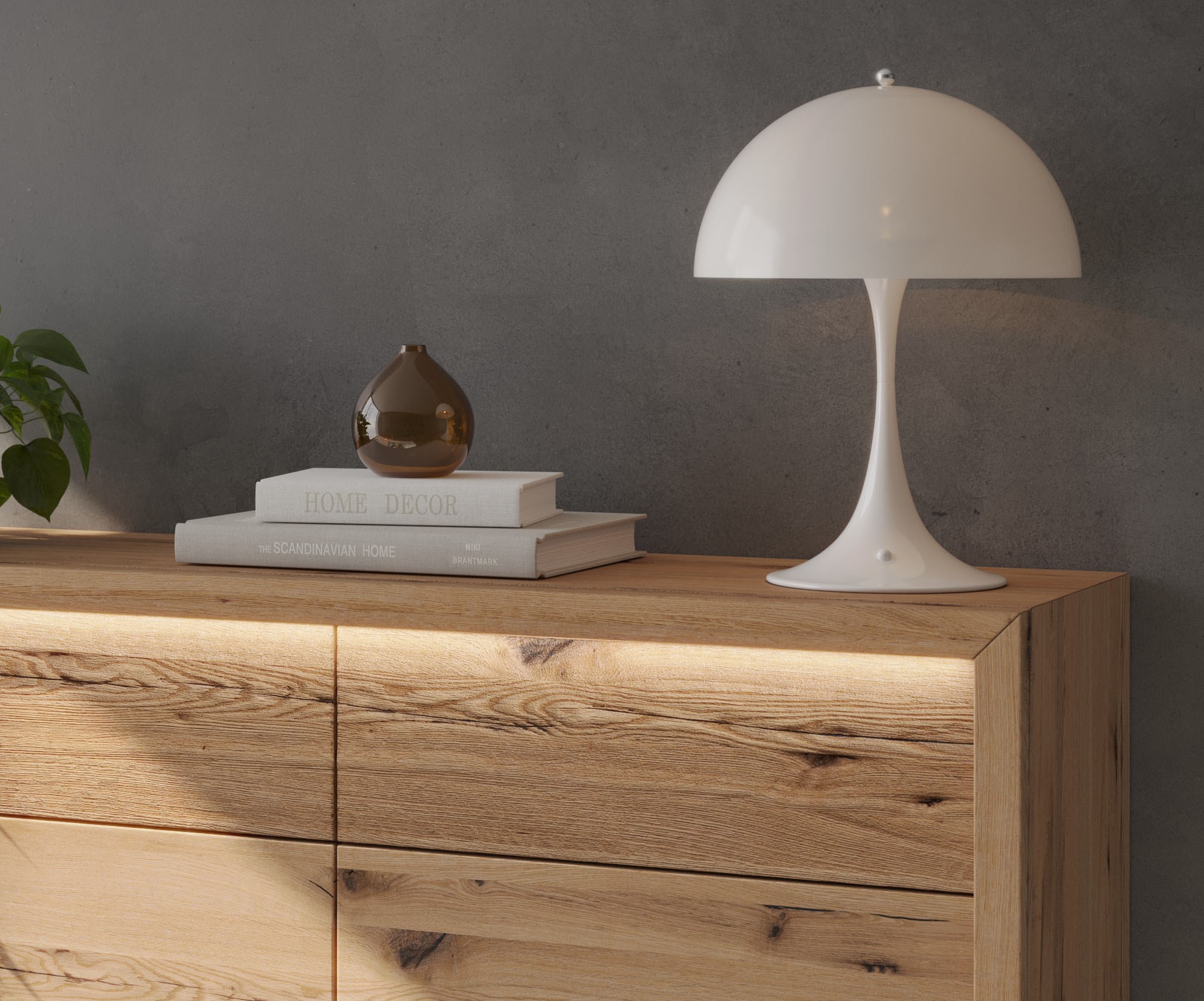 Home affaire Kommode »Ambroise«, inkl. LED-Beleuchtung