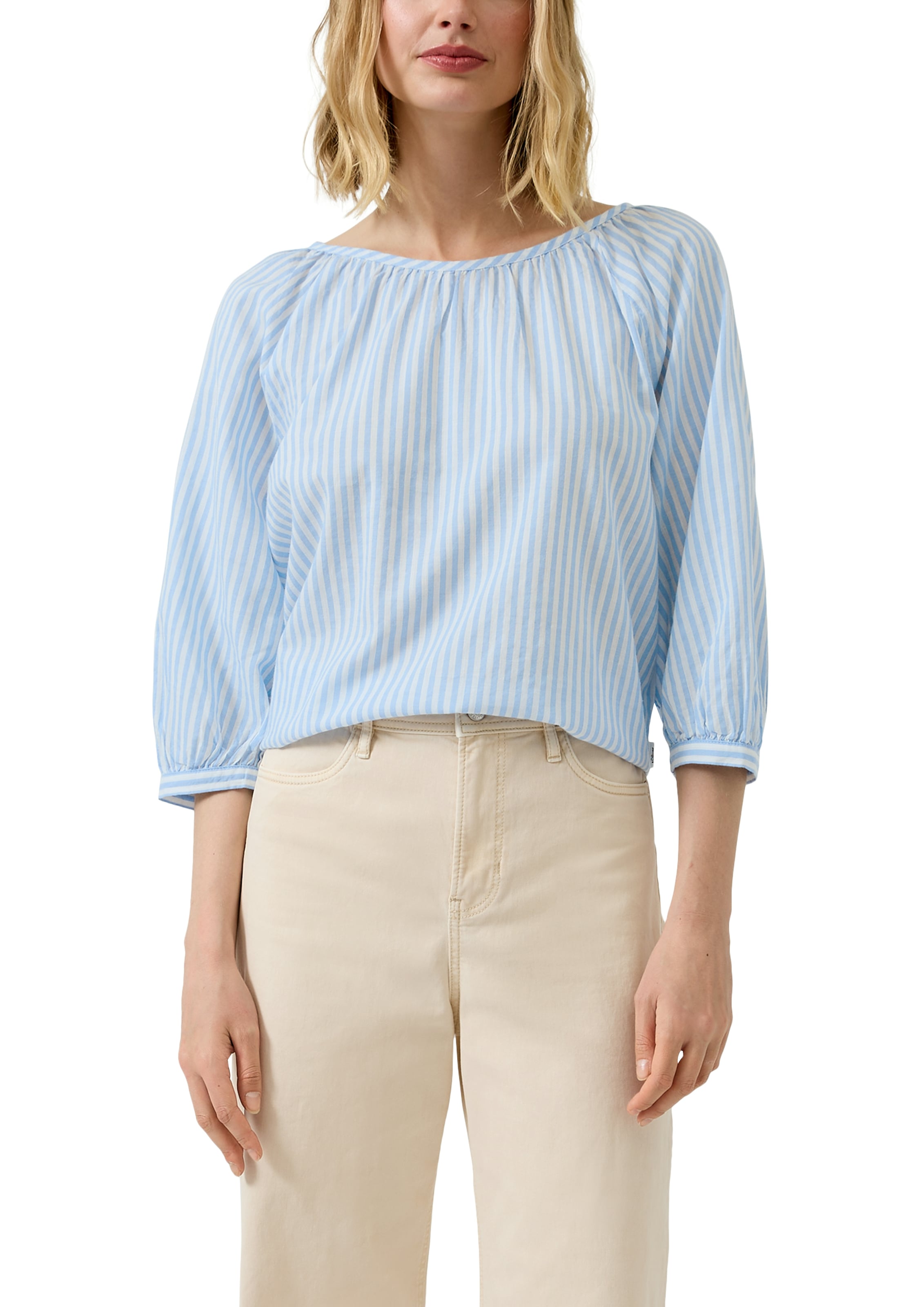 s.Oliver Klassische Bluse mit Streifen Muster