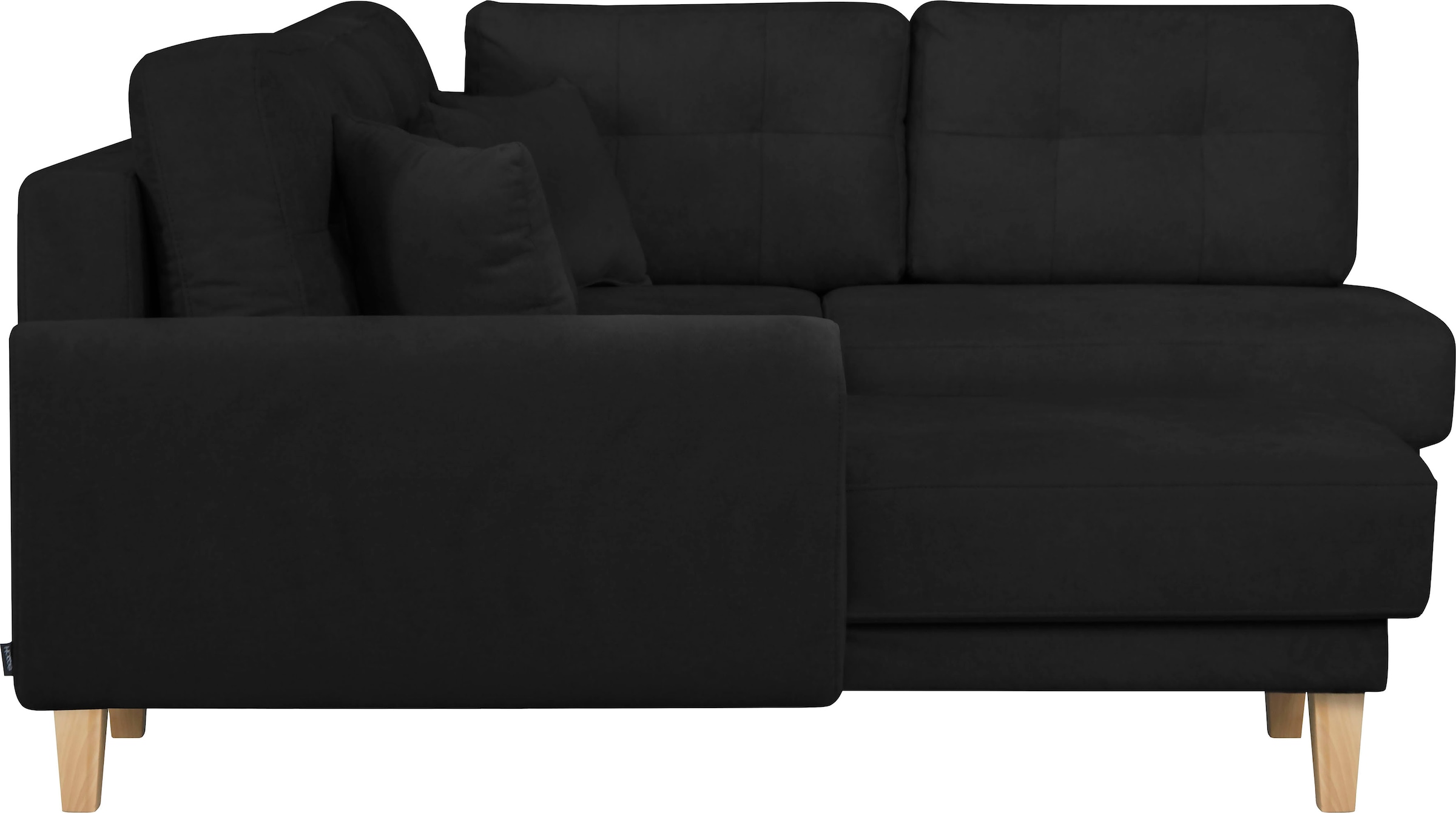 Home affaire Wohnlandschaft »TRIPLO U-Form wahlweise mit Schlaffunktion, B/T/H: 310/192/90 cm« Schlafsofa, auch mit Bettkasten, Steppung im Rückenkissen