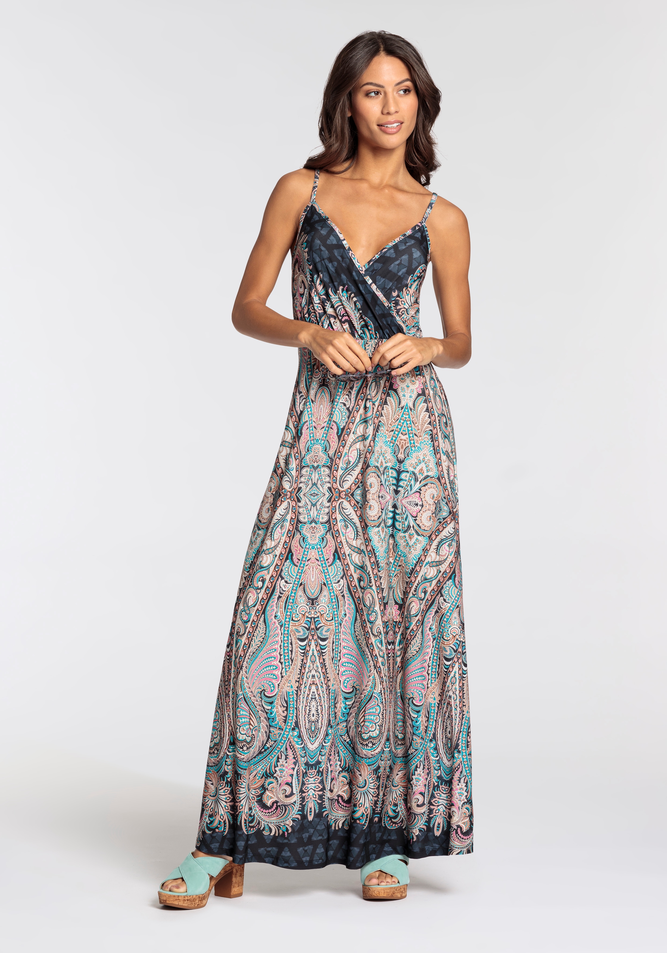 Melrose Maxikleid, festliche Anlässe, in femininer Wickeloptik