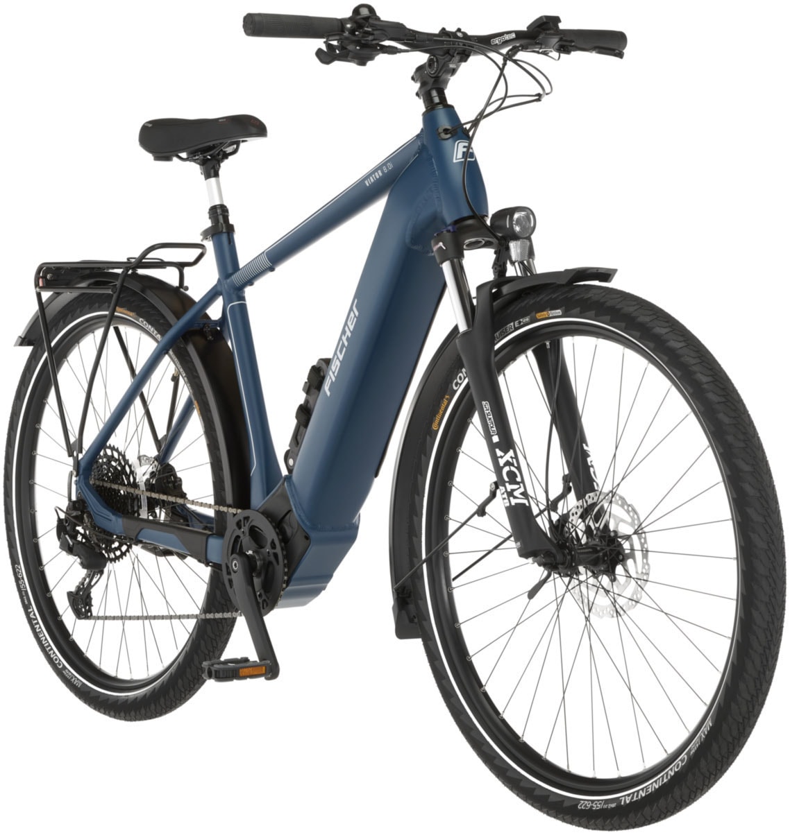 FISCHER Fahrrad E-Bike »VIATOR 8.0I 711 55«, 12 Gang, SX 11-50 Kettenschaltung, (mit Faltschloss), Pedelec, Elektrofahrrad für Damen u. Herren