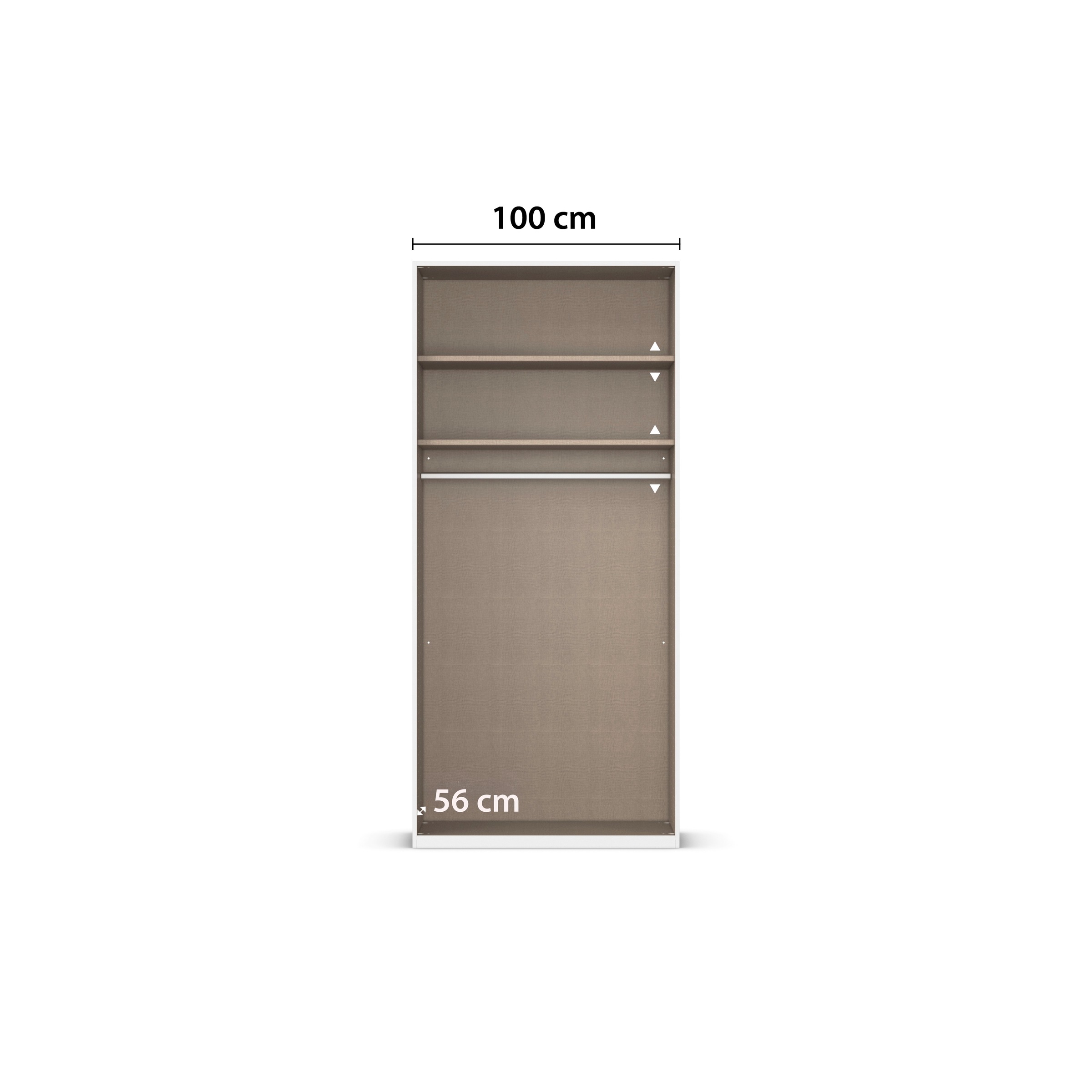 LeGer Home by Lena Gercke Kleiderschrank »Schrank Garderobe Ankleide Schlafzimmer Flur SERINA Eyecatcher« in 3 verschiedenen Ausstattungen BASIC/CLASSIC/PREMIUM,  in 6 Breiten (101 - 401 cm) mit Front Glas oder Dekor MADE IN GERMANY