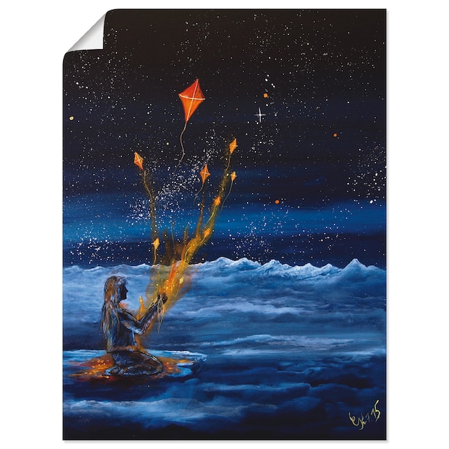 Artland Wandbild »Himmlische Drachen«, Dark Fantasy, (1 St.), als Alubild,  Leinwandbild, Wandaufkleber oder Poster in versch. Größen auf Raten kaufen