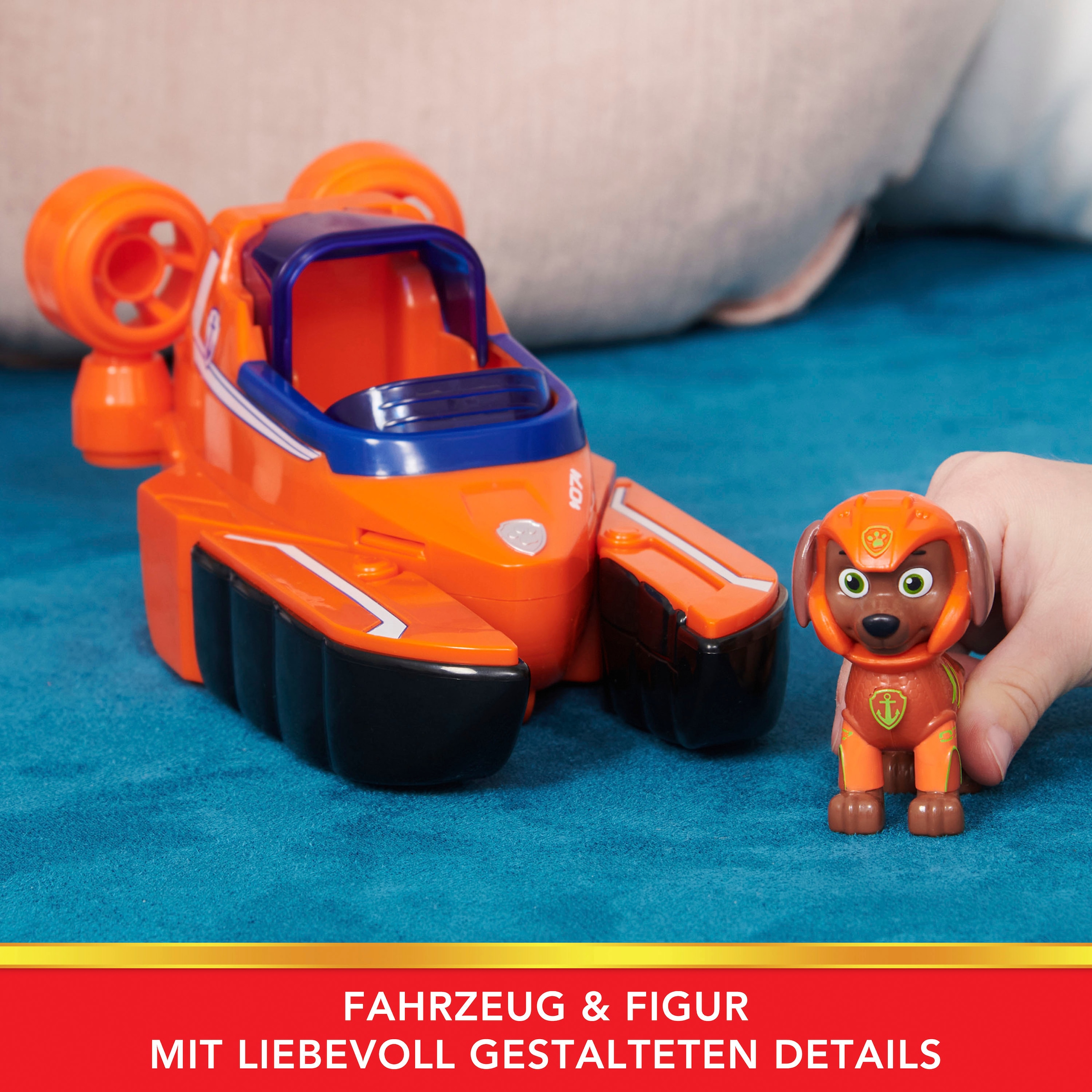 Spin Master Spielzeug-Auto »Paw Patrol - Aqua Pups - Basic Themed Vehicles Solid Zuma«, mit Funktionen