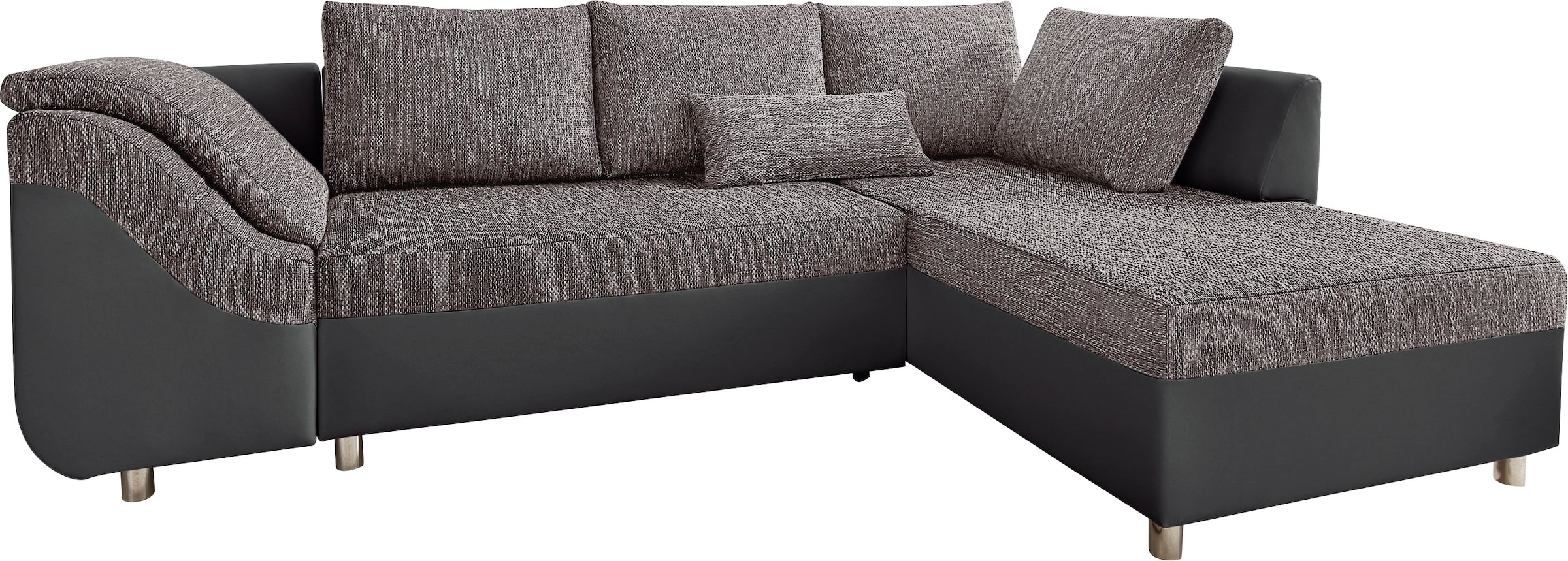 COLLECTION AB Ecksofa »Sally L-Form«, mit und ohne Bettfunktion, inklusive loser Rücken- und Zierkissen