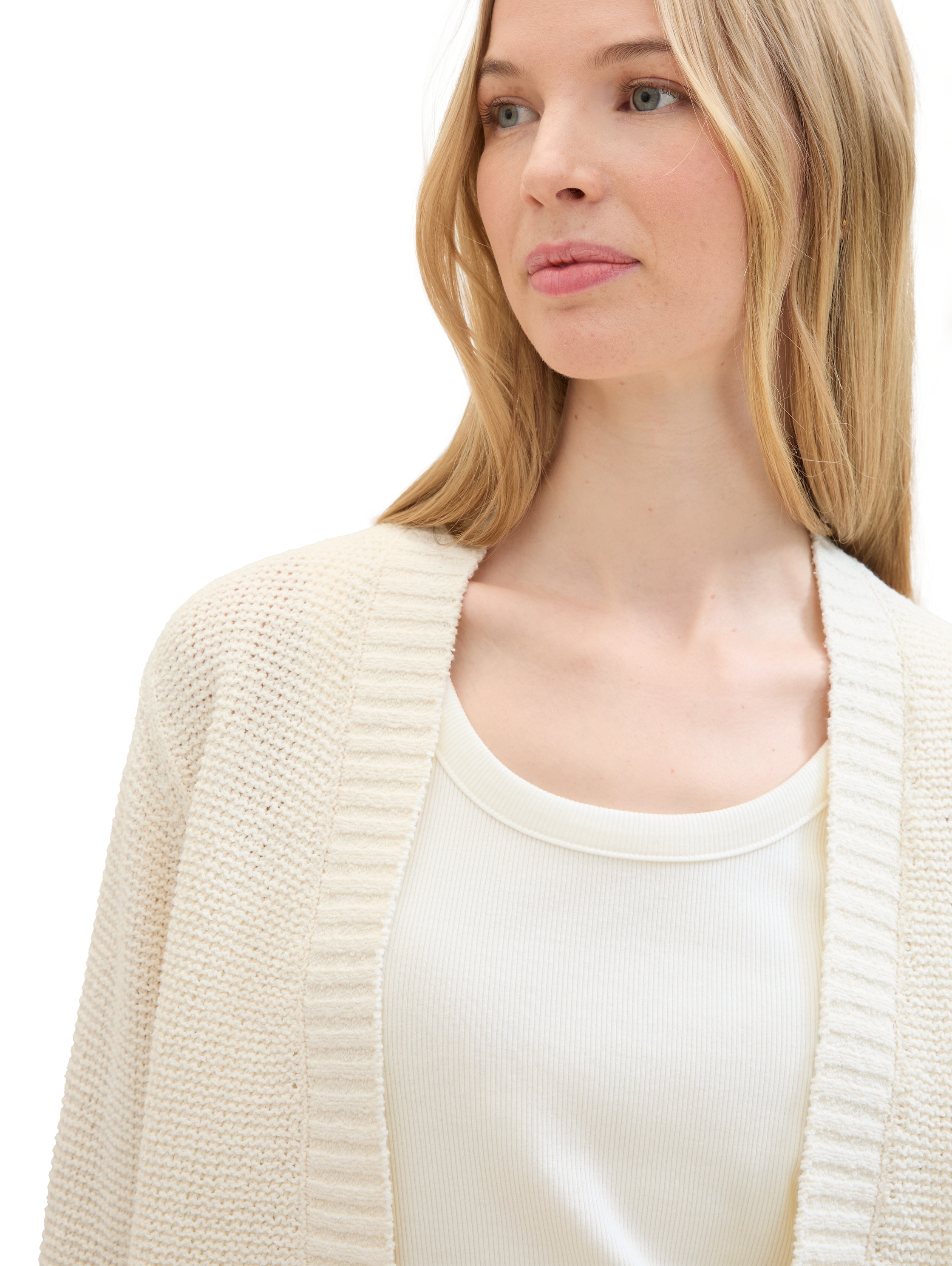 TOM TAILOR Cardigan, mit Strick-Elementen