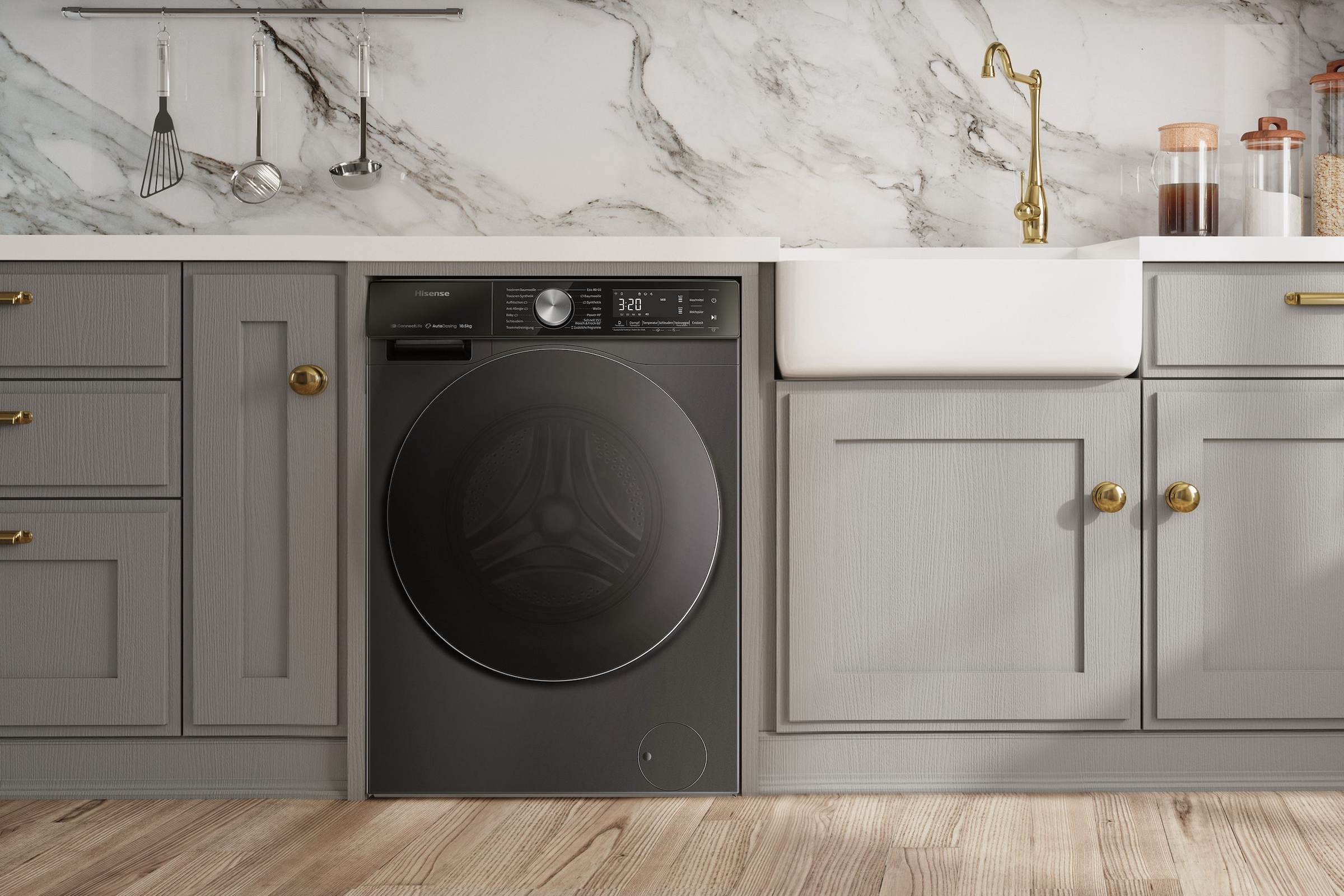 Hisense Waschmaschine 5S Serie »WF5S1045BB« 10,5 kg 1400 U/min AutoDosing