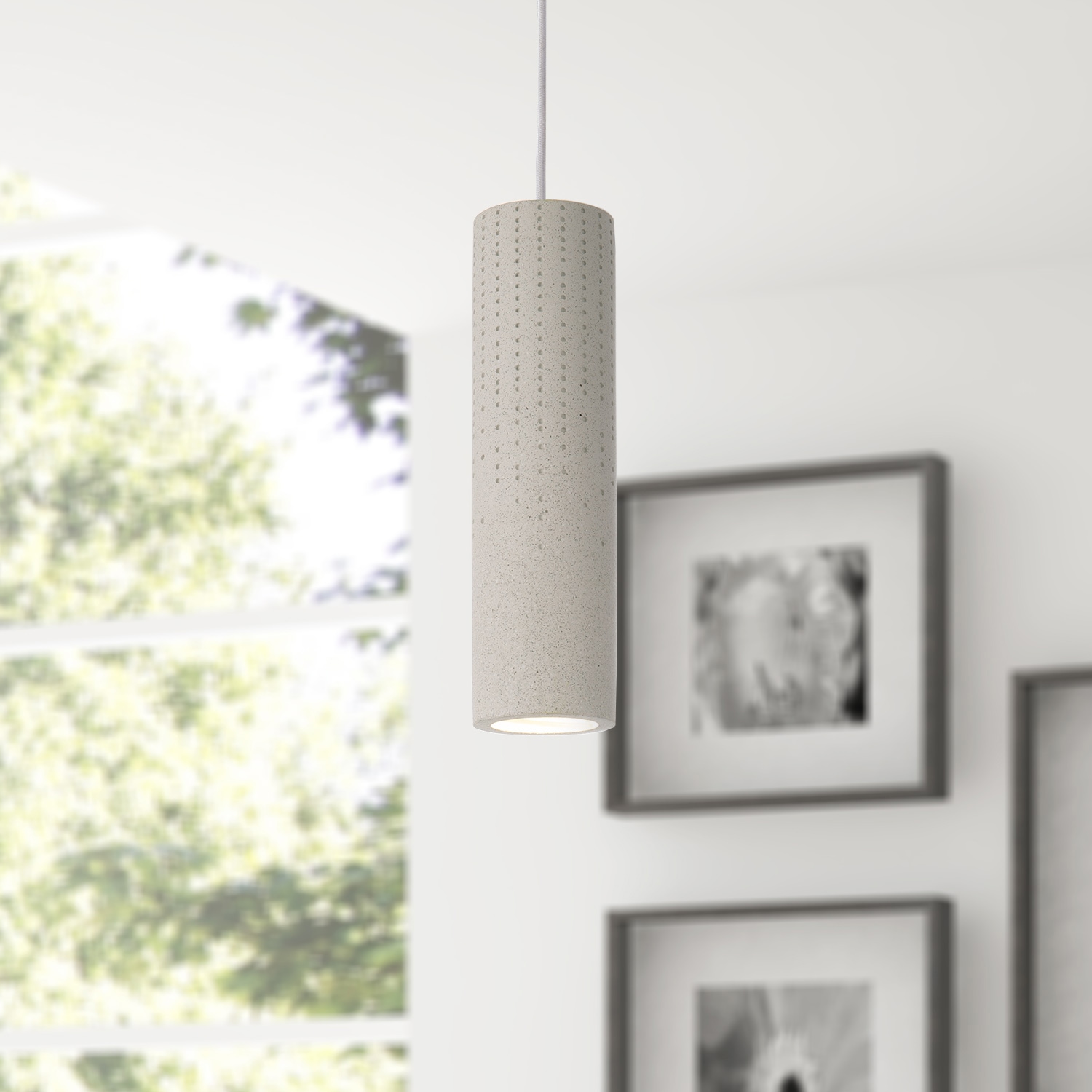 Paco Home Pendelleuchte »BAROLL«, 1 flammig, Leuchtmittel GU10 | ohne Leuchtmittel, LED, GU10, Lampe Für Wohnzimmer Esszimmer Küche, Höhenverstellbar