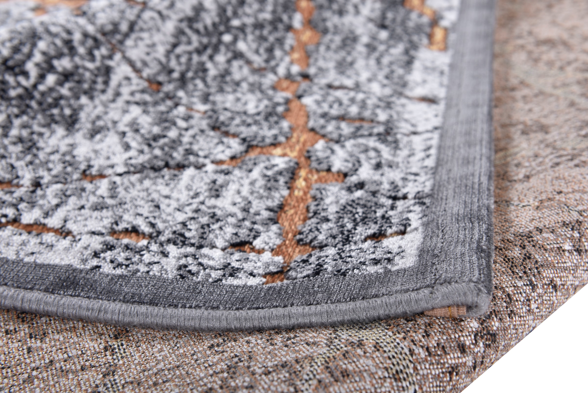 Gino Falcone Teppich »Orelia 103« rechteckig 7 mm Höhe Kurzflor, modernes Design, mit leichtem Glanz, Wohnzimmer