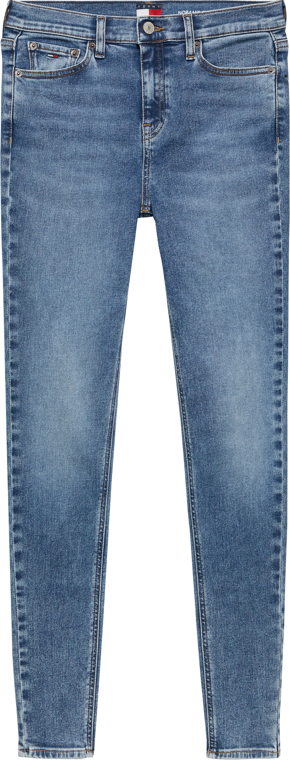 Tommy Jeans Skinny-fit-Jeans »NORA MR SKNY«, mit Waschung, mit Logo-Badge