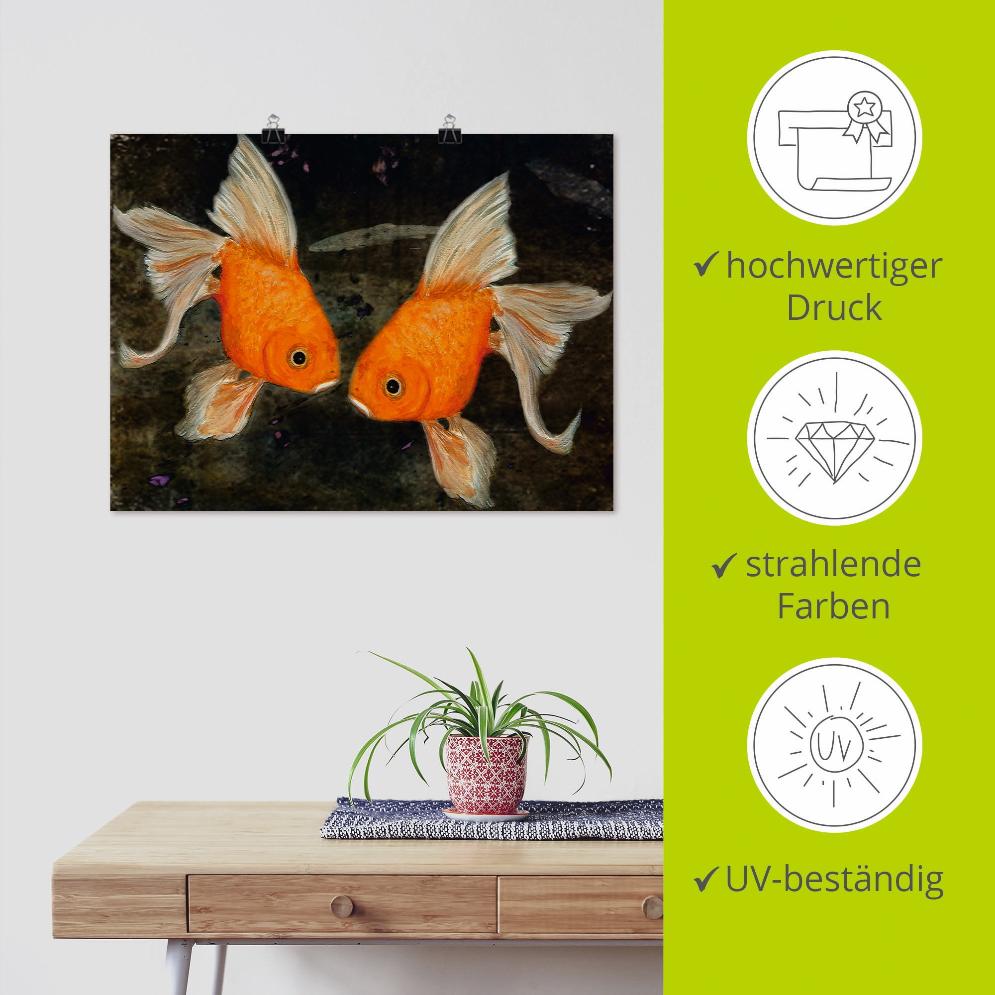 Artland Poster »Turtelfische« Wassertiere 1 Stk. tlg. ohne Rahmen