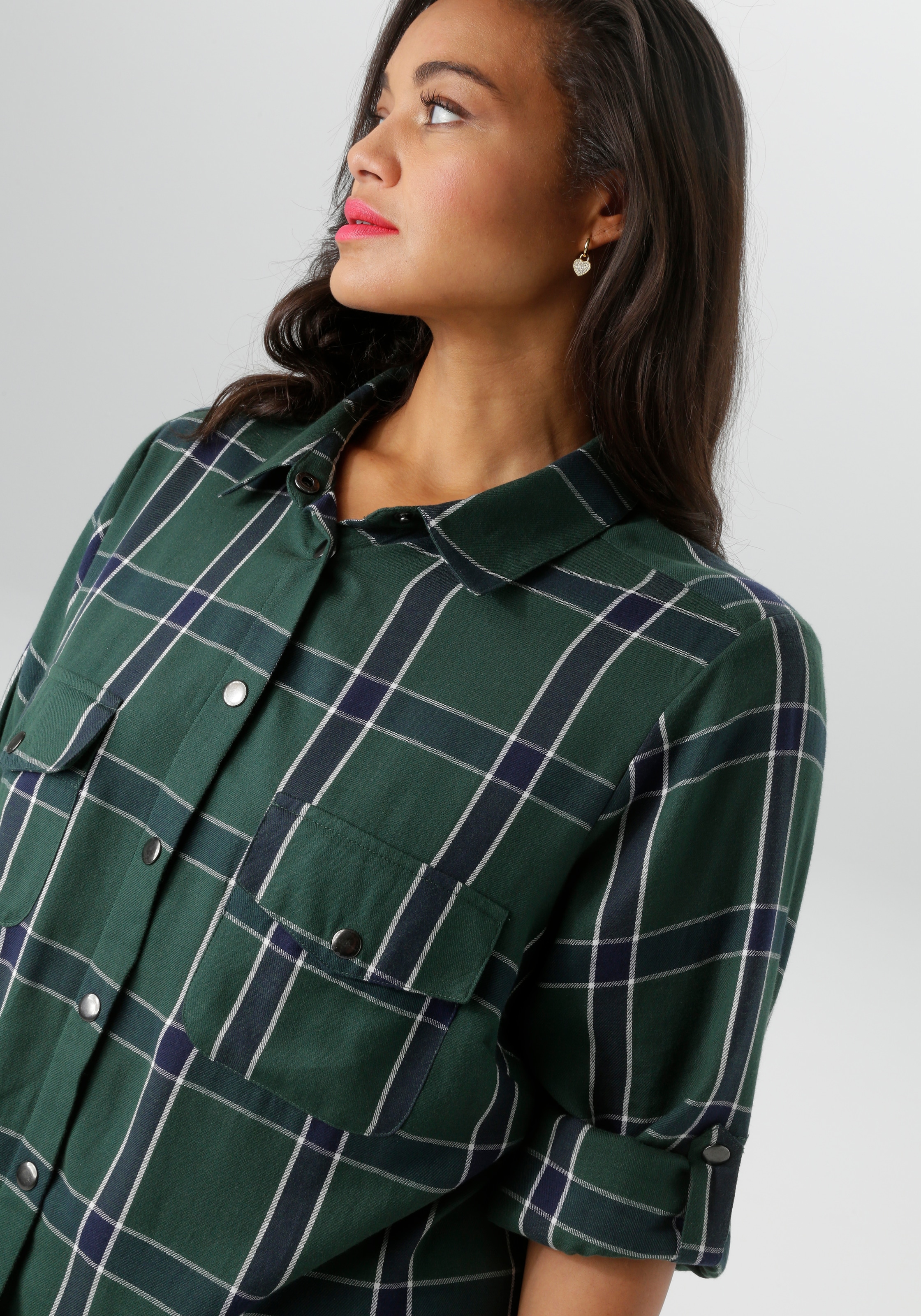 Aniston PLUS Karobluse, in trendigen Karodessin - NEUE KOLLEKTION
