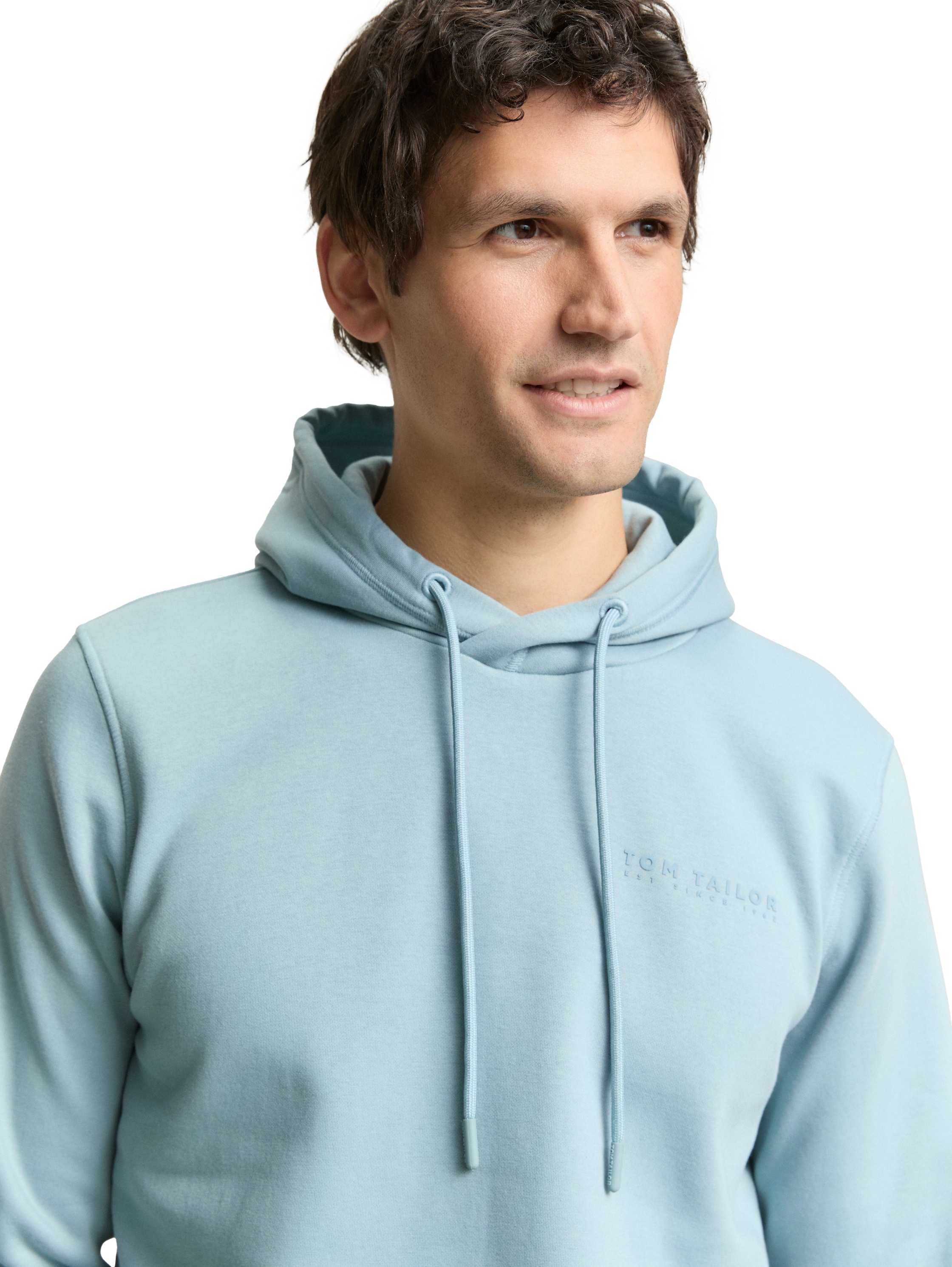 TOM TAILOR Hoodie , mit Logo Stickerei
