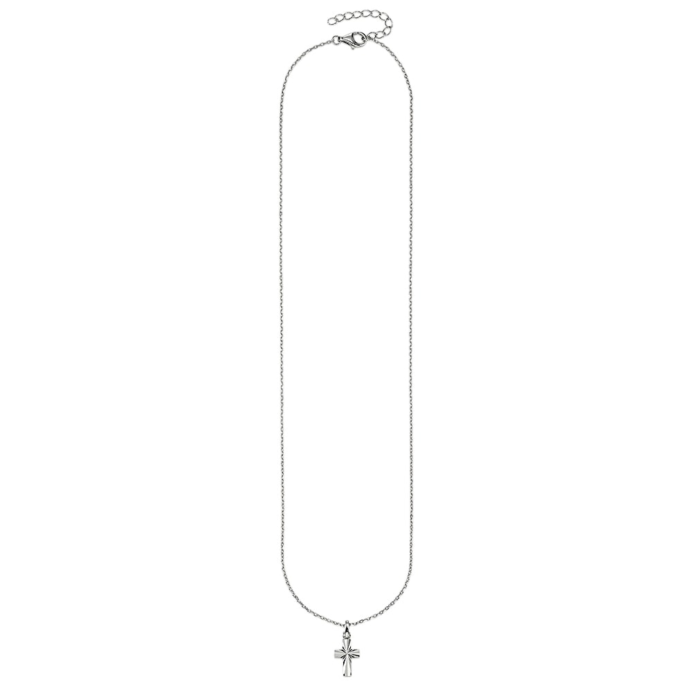 Firetti Kette mit Anhänger »Silberkette mit Anhänger Kreuz«