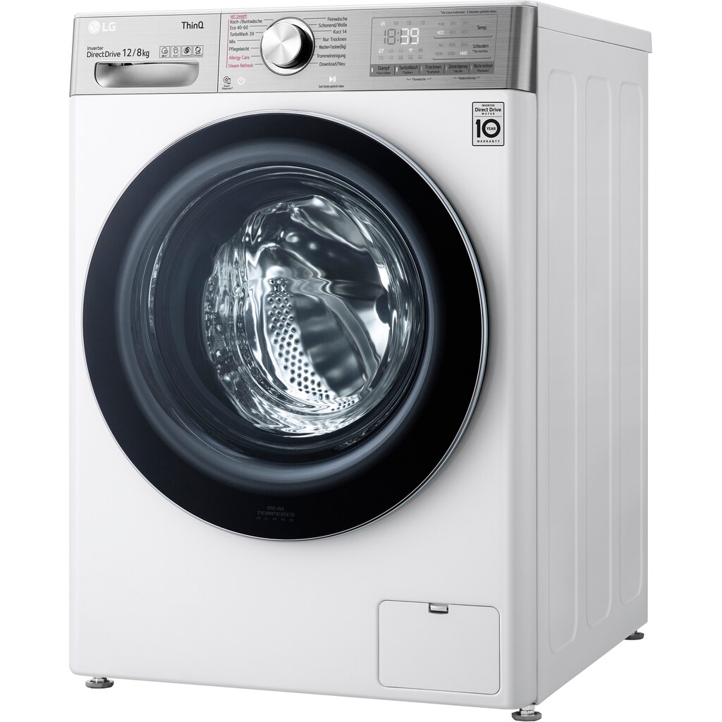 LG Waschtrockner »V9WD128H2«, TurboWash® - Waschen in nur 39 Minuten