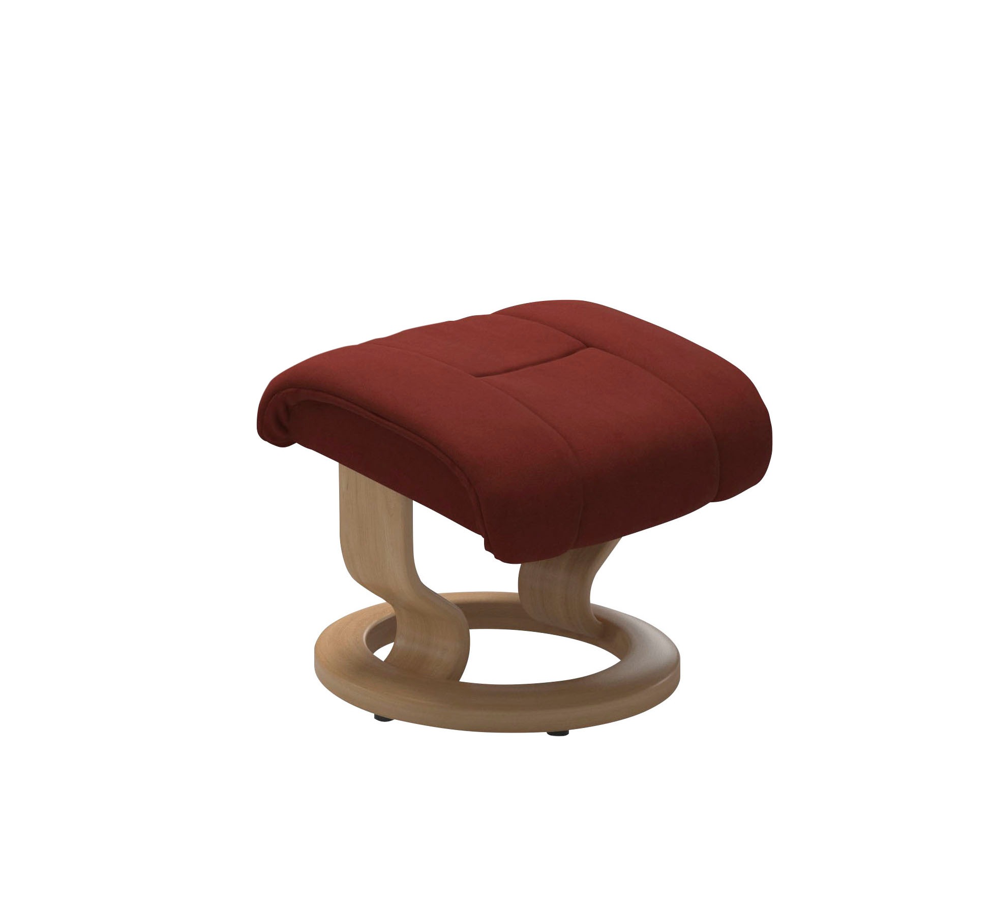Stressless® Relaxsessel »Reno«, (Set, Relaxsessel mit Hocker), mit Hocker, mit Classic Base, Größe S, M & L, Gestell Eiche