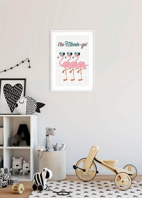Komar Bild »Minnie Mouse Fla-Minnie-go«, Disney, (1 St.), Wandbild zur Dekoration im Kinderzimmer - ohne Rahmen