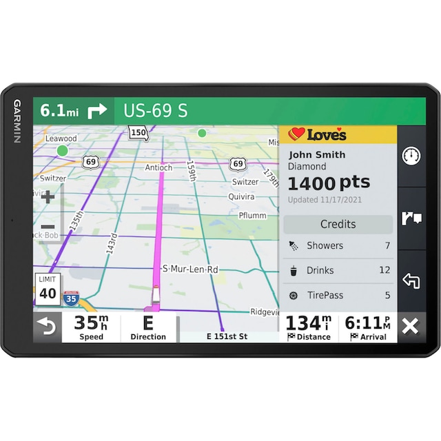 MT-D, Jahre UNIVERSAL | XXL LKW-Navigationsgerät GPS« 3 »Dezl Garantie ➥ LGV1010 Garmin EU,