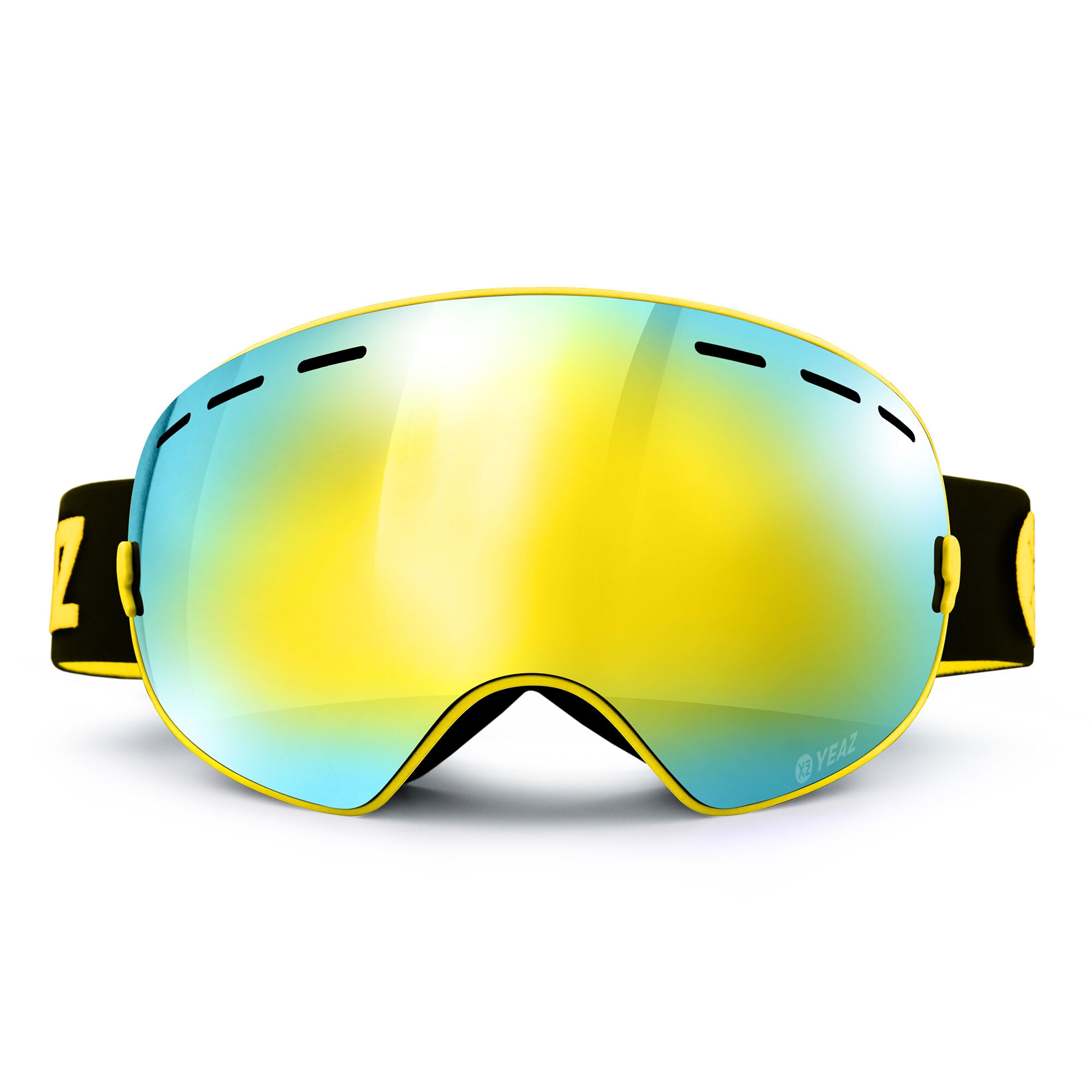 YEAZ Snowboardbrille »Ski- Snowboardbrille mit Rahmen gelb verspiegelt XTRM-SUMMIT«