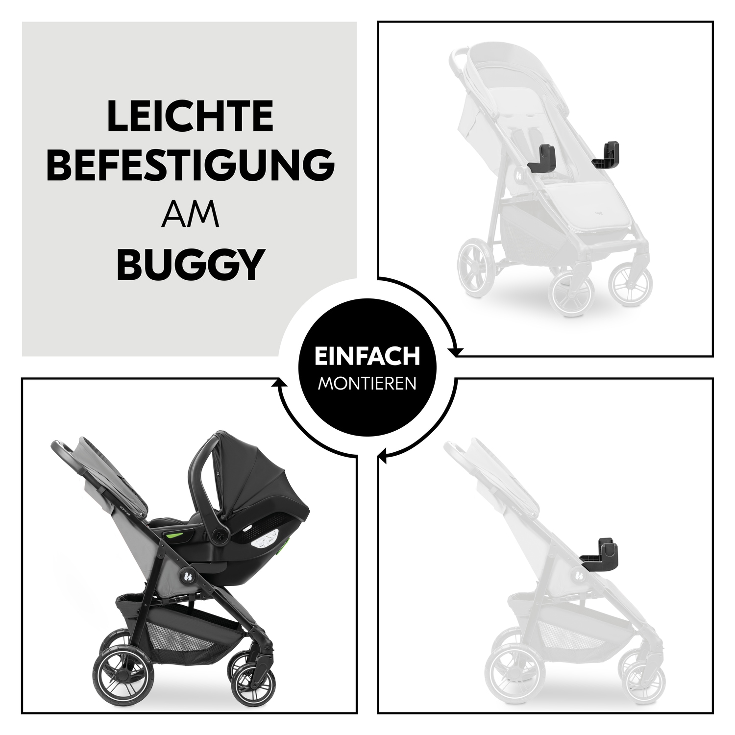 Hauck Kinderwagen-Adapter »Shop N Care«