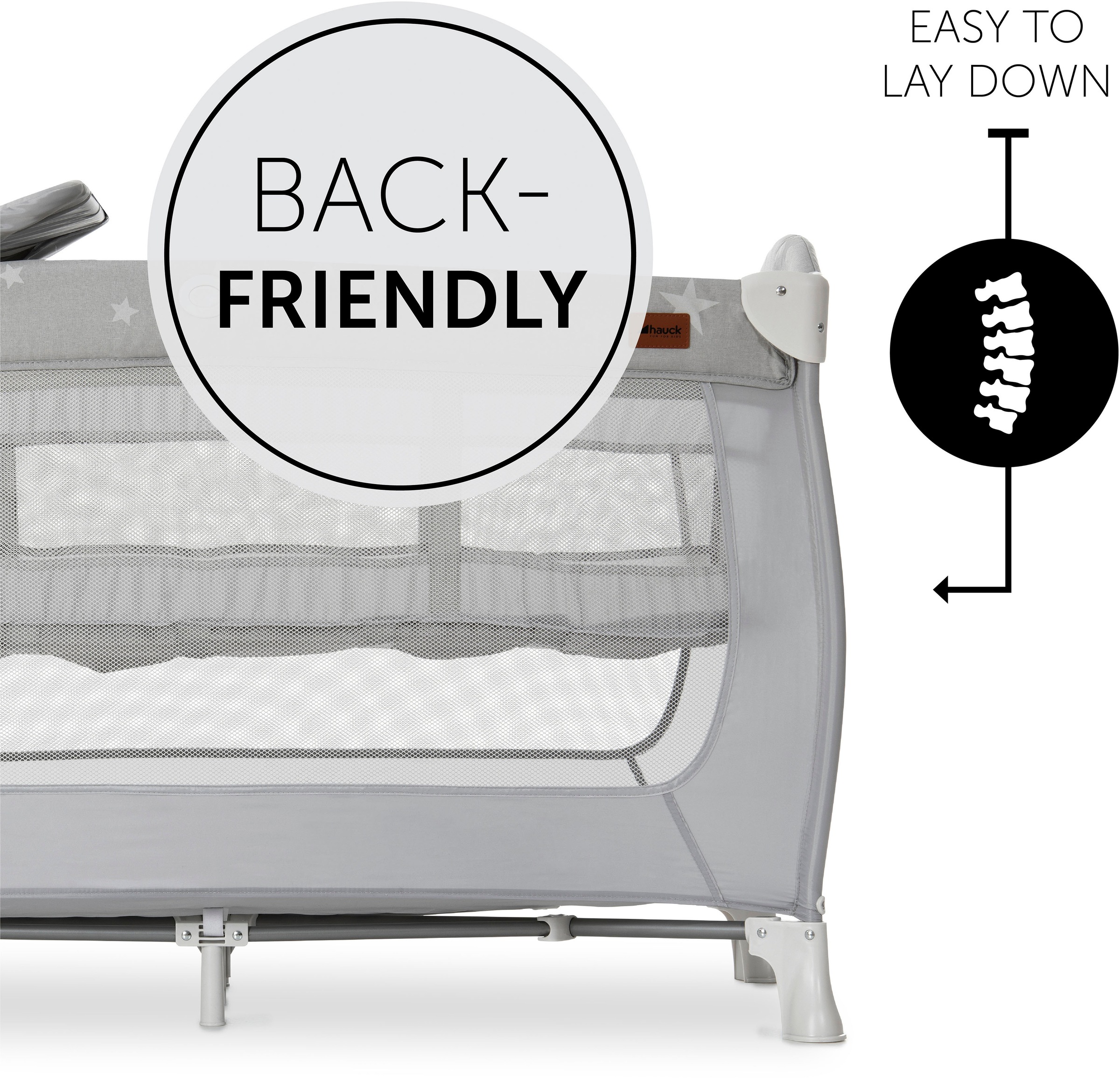 Hauck Baby-Reisebett »Sleep'N Play Center, Stars«, inkl. Transporttasche