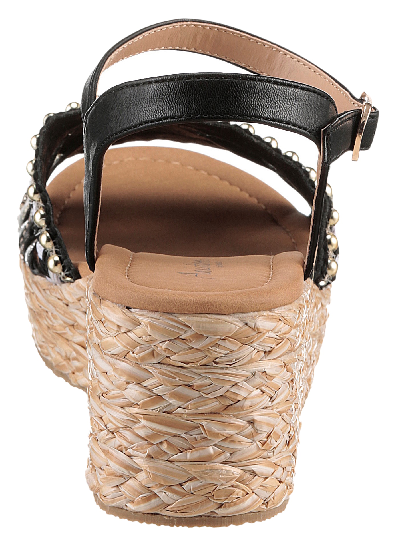 Aniston SHOES Keilsandalette, Sandale, Sommerschuh, Pailletten - NEUE KOLLEKTION