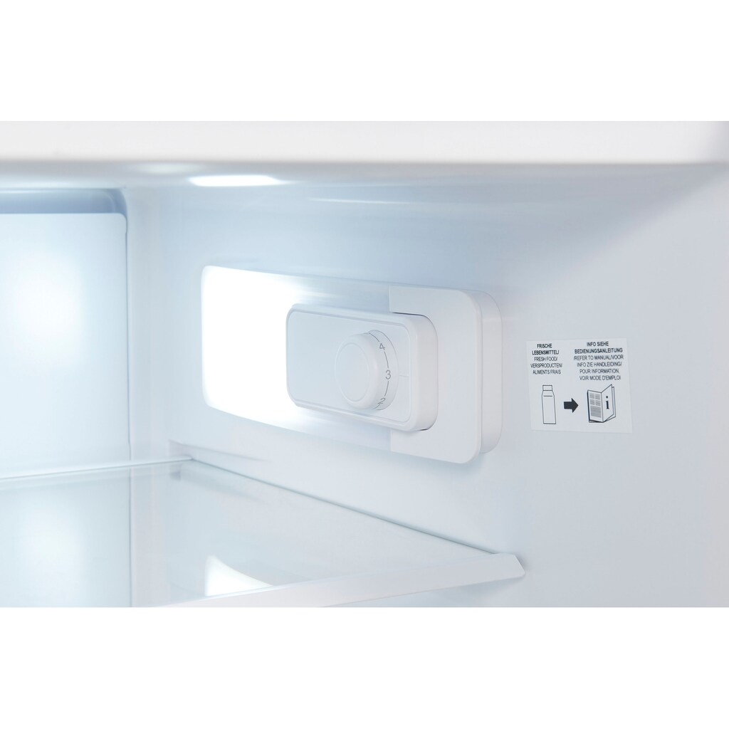 exquisit Kühlschrank, KS15-V-040D weiss, 85,5 cm hoch, 54,5 cm breit