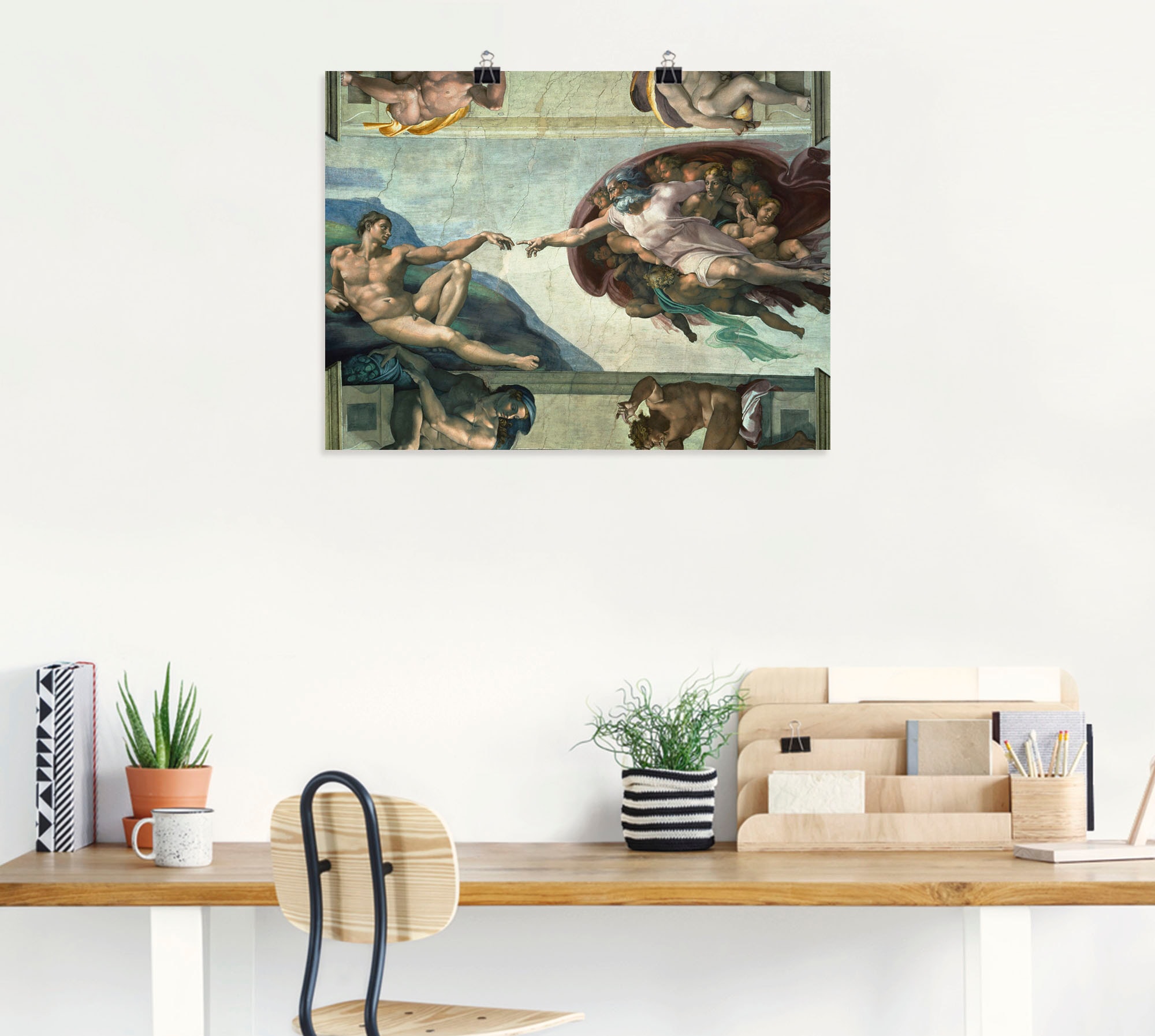 Artland Wandbild »Die Erschaffung des Adam« Religion 1 Stk. tlg. als Leinwandbild, Poster, Wandaufkleber in verschied. Größen