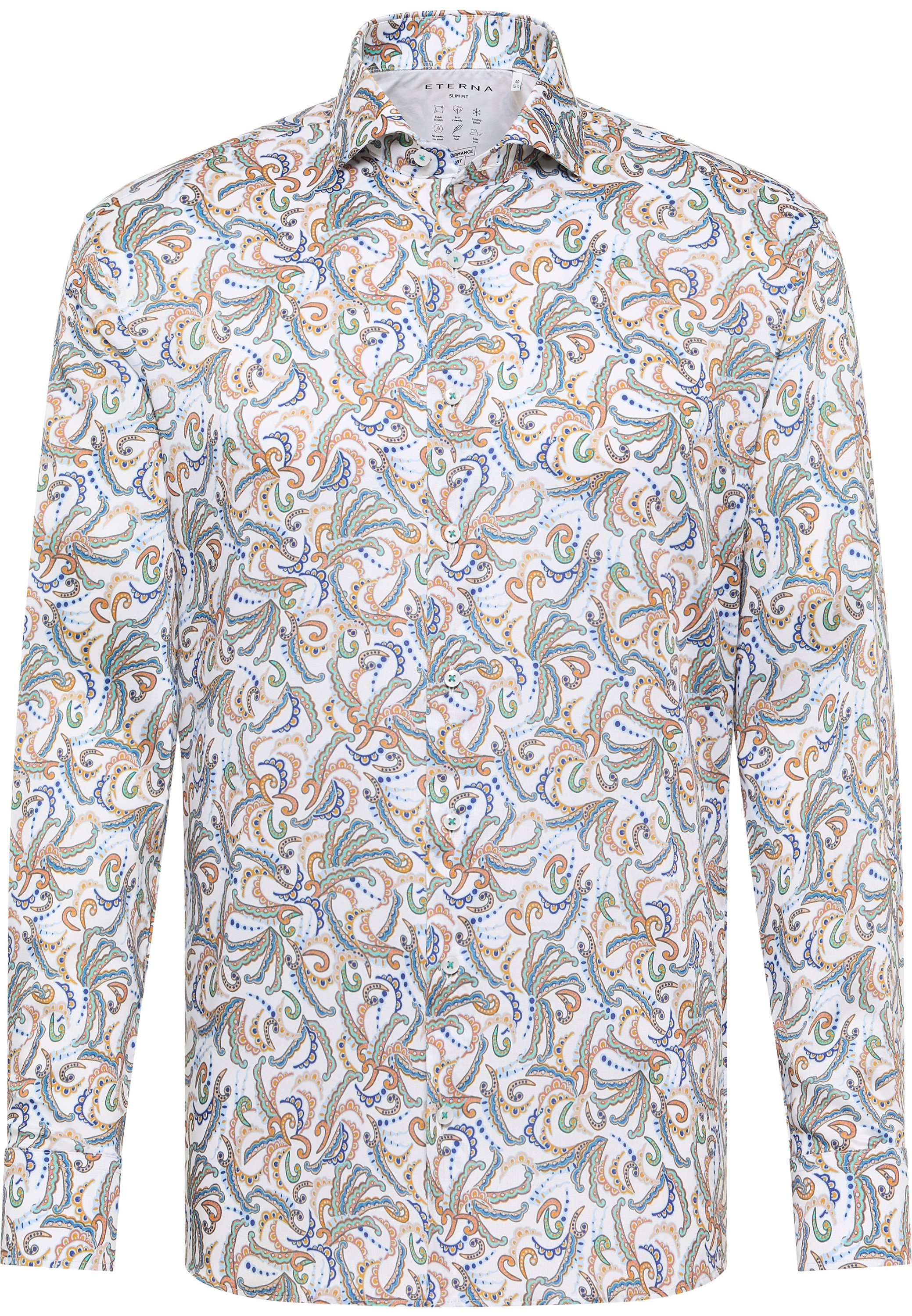 Eterna Langarmhemd »SLIM FIT«, EASY IRON (bügelleicht)