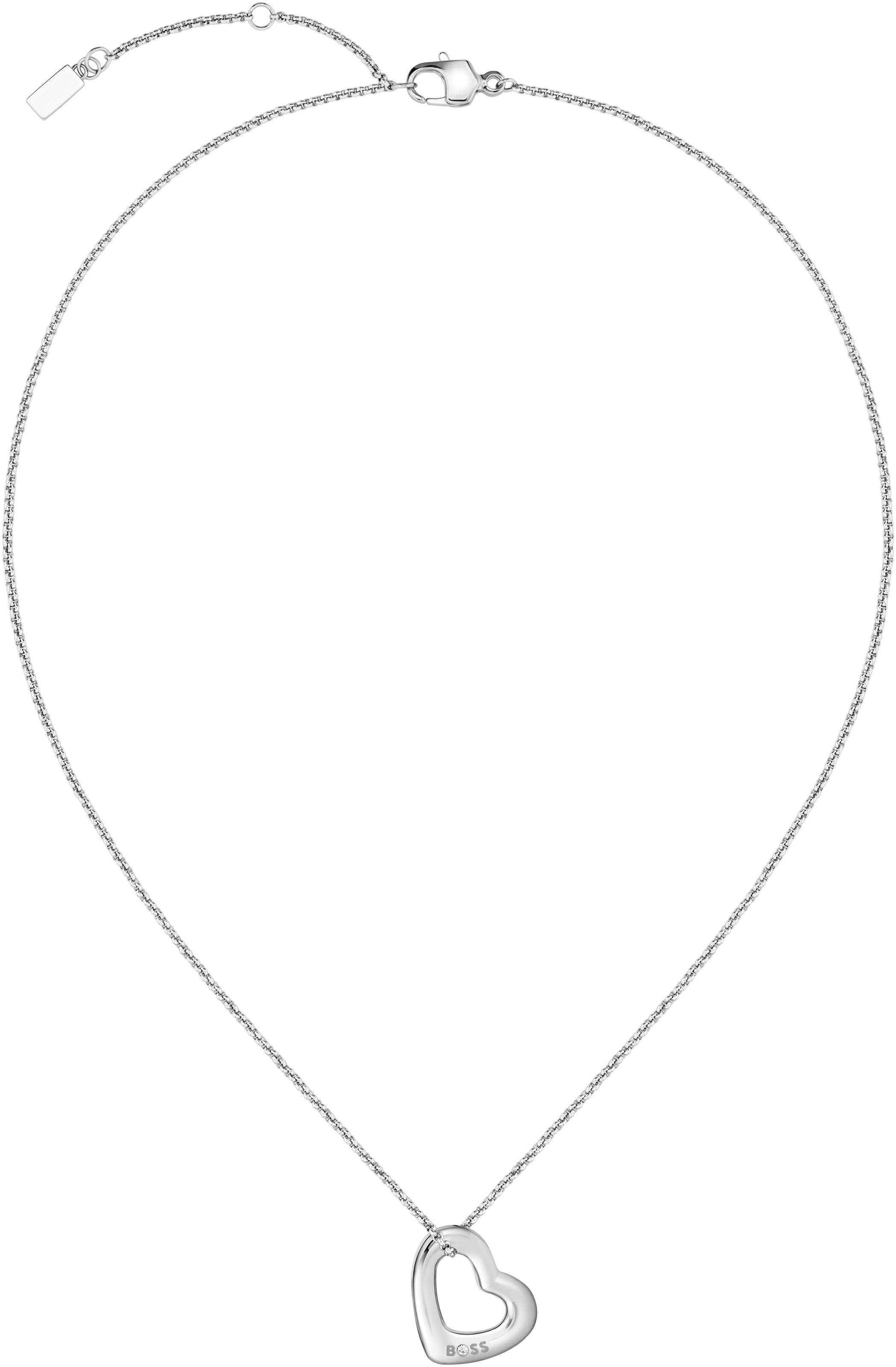 BOSS Kette mit Anhänger »HONEY BOUNDLESS, Herz, 1580721, 1580722«, mit Preciosa Crystal