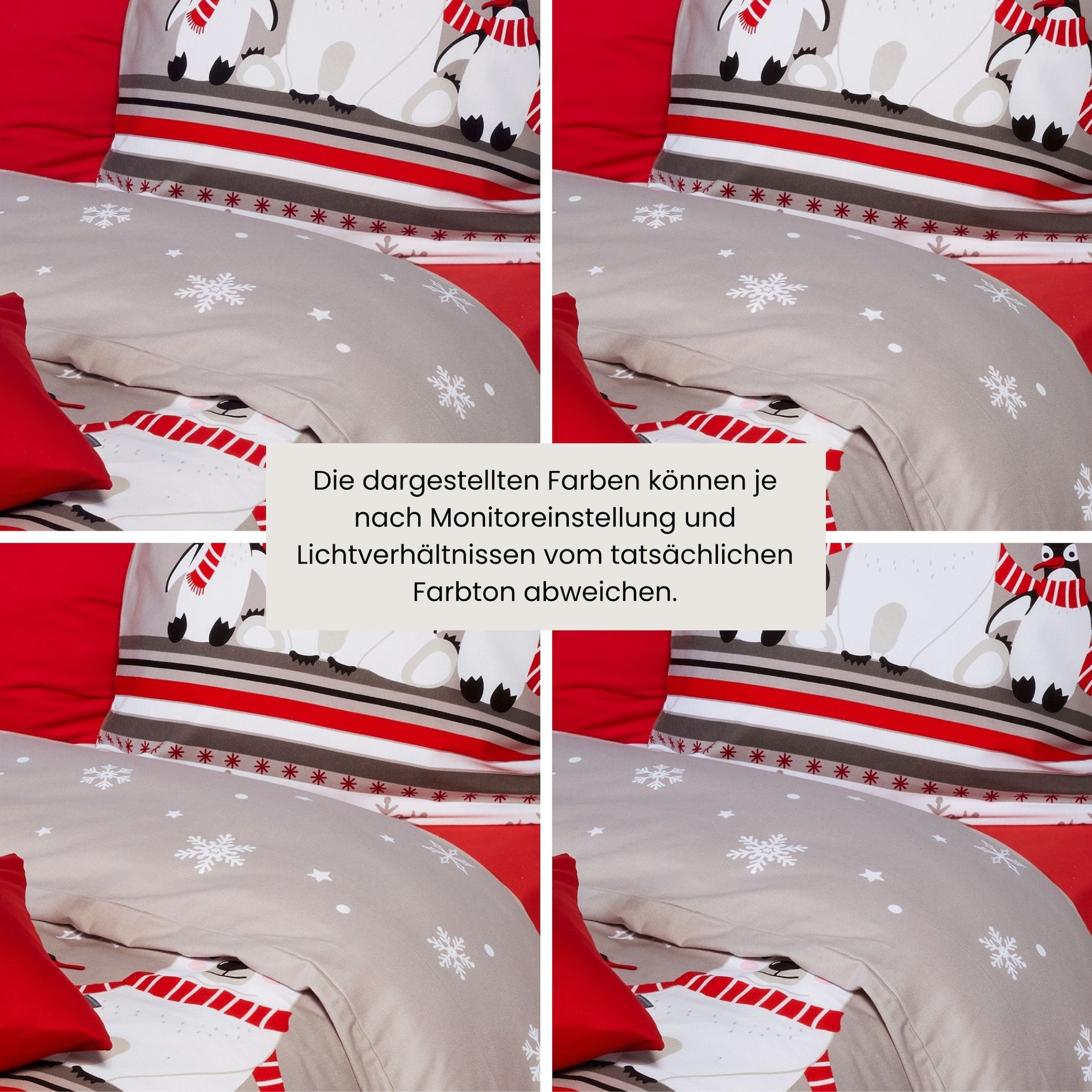 Schiesser Bettwäsche »Dida aus weicher Baumwolle mit coolem Winterprint« 2 Stk. OEKO-TEX® MADE IN GREEN-zertifiziert