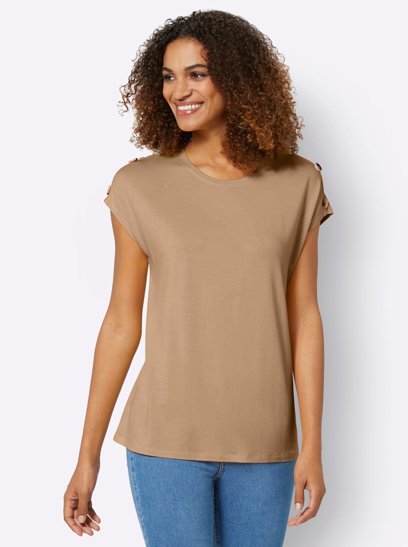 Casual Looks Kurzarmshirt »Shirt«, (1 tlg.)