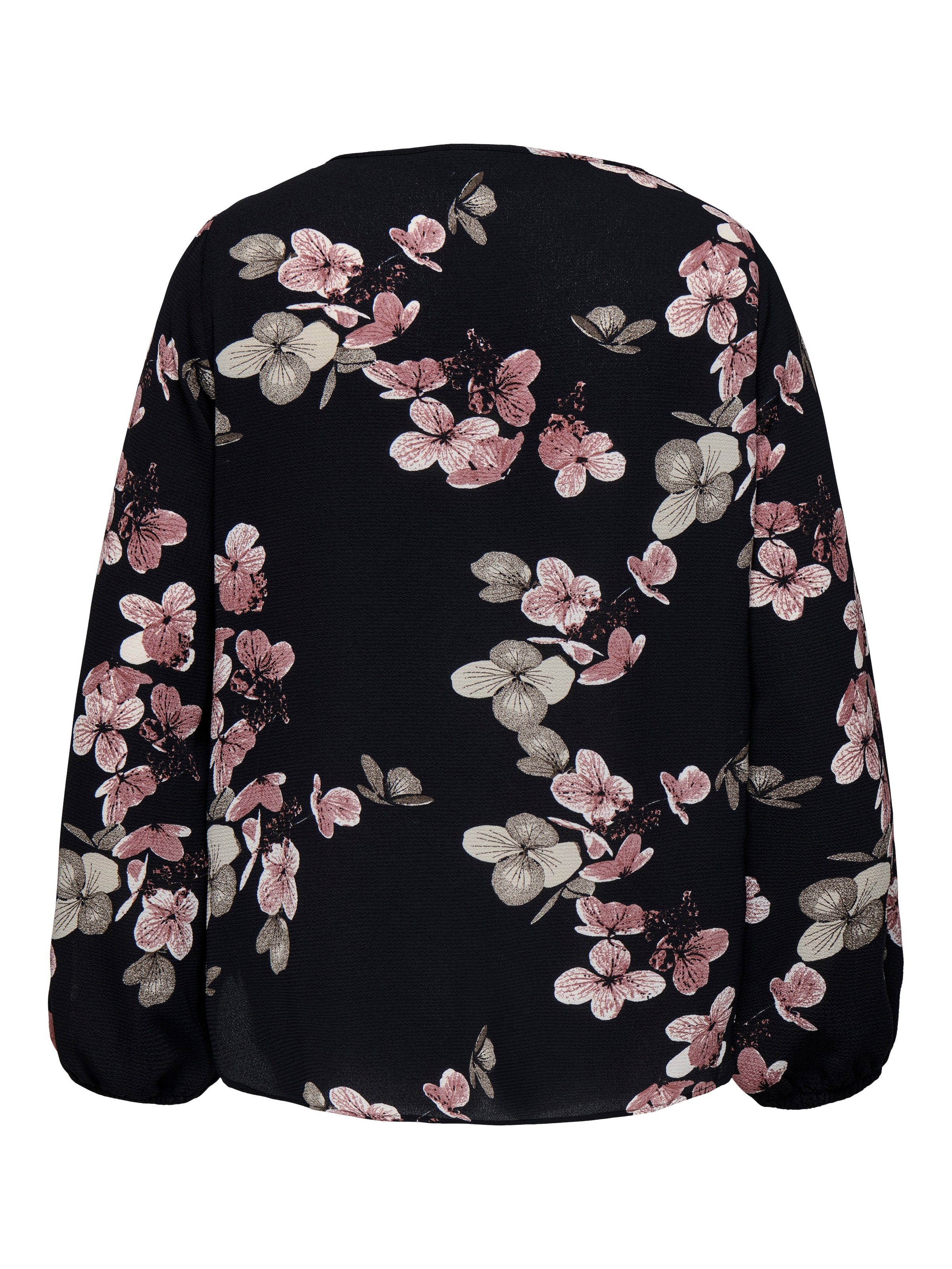 ONLY CARMAKOMA Blusenshirt »CARVICA LIFE L/S V-NECK TOP WVN NOOS«