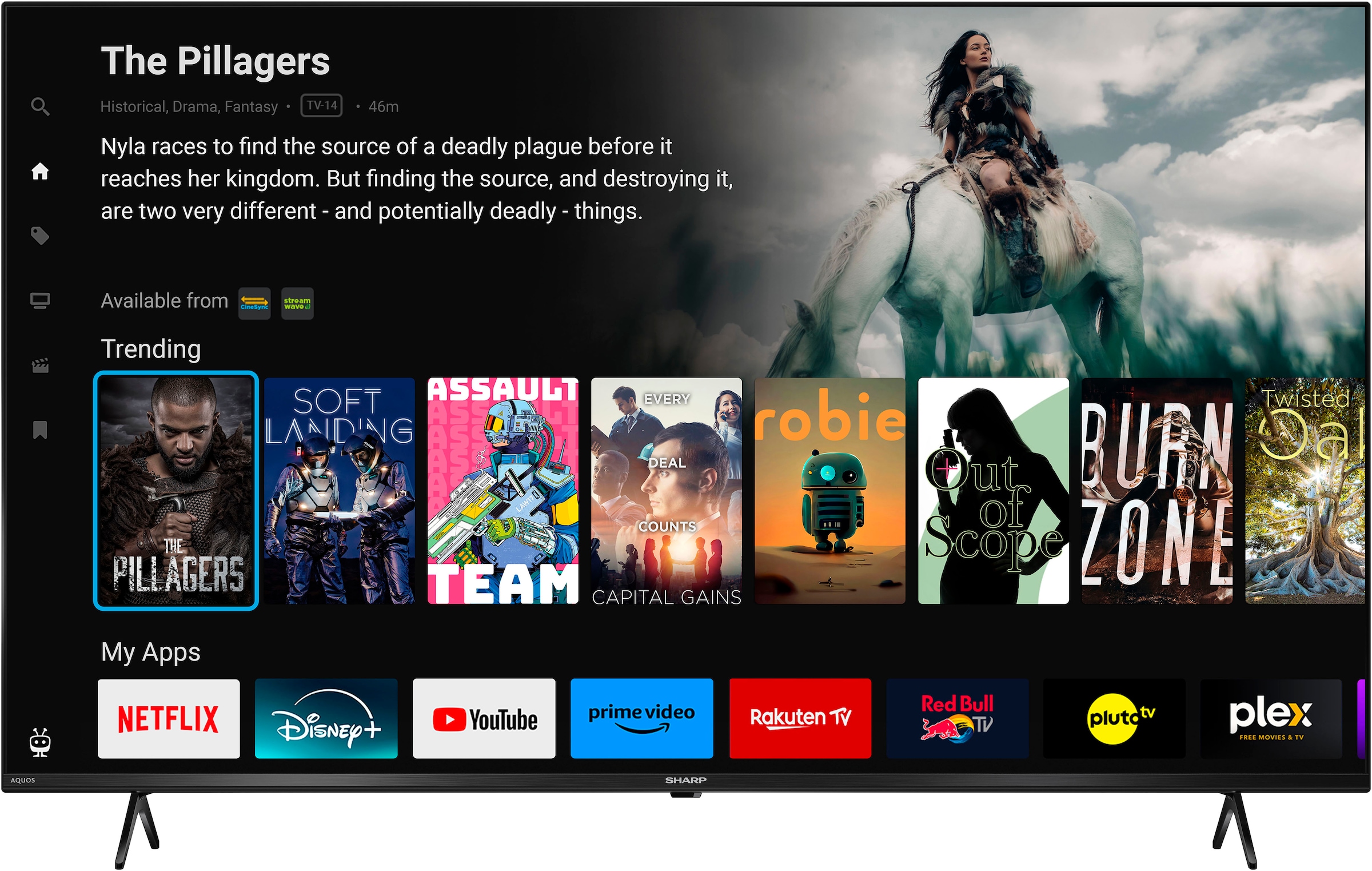 Sharp LED-Fernseher »4T-C55GKx«, 4K Ultra HD, Smart-TV