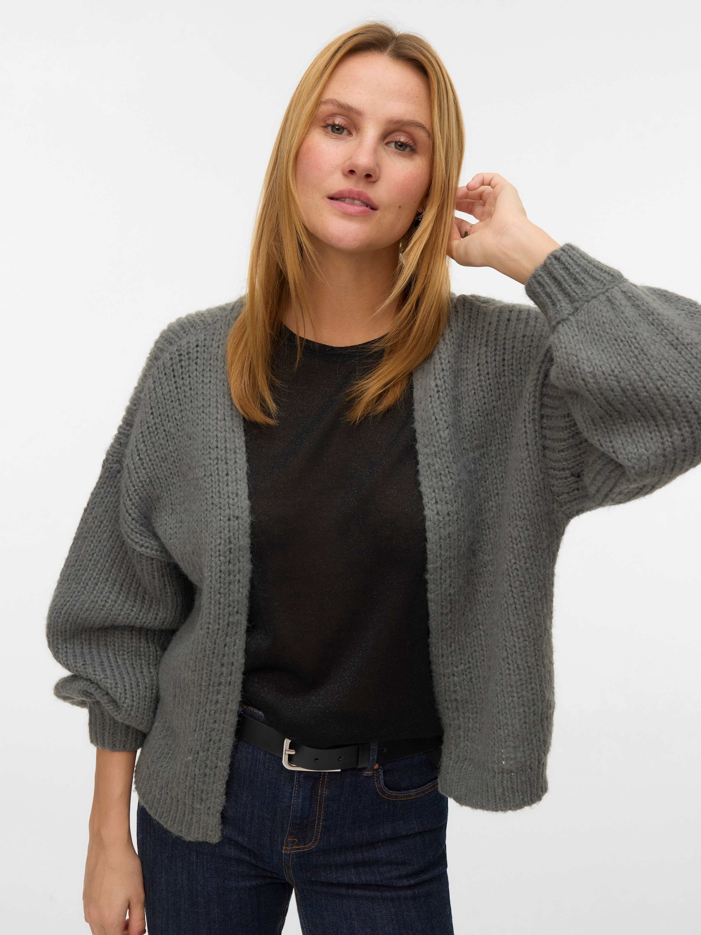 Vero Moda Strickjacke »VMMAYBE LS OPEN CARDIGAN GA REP«