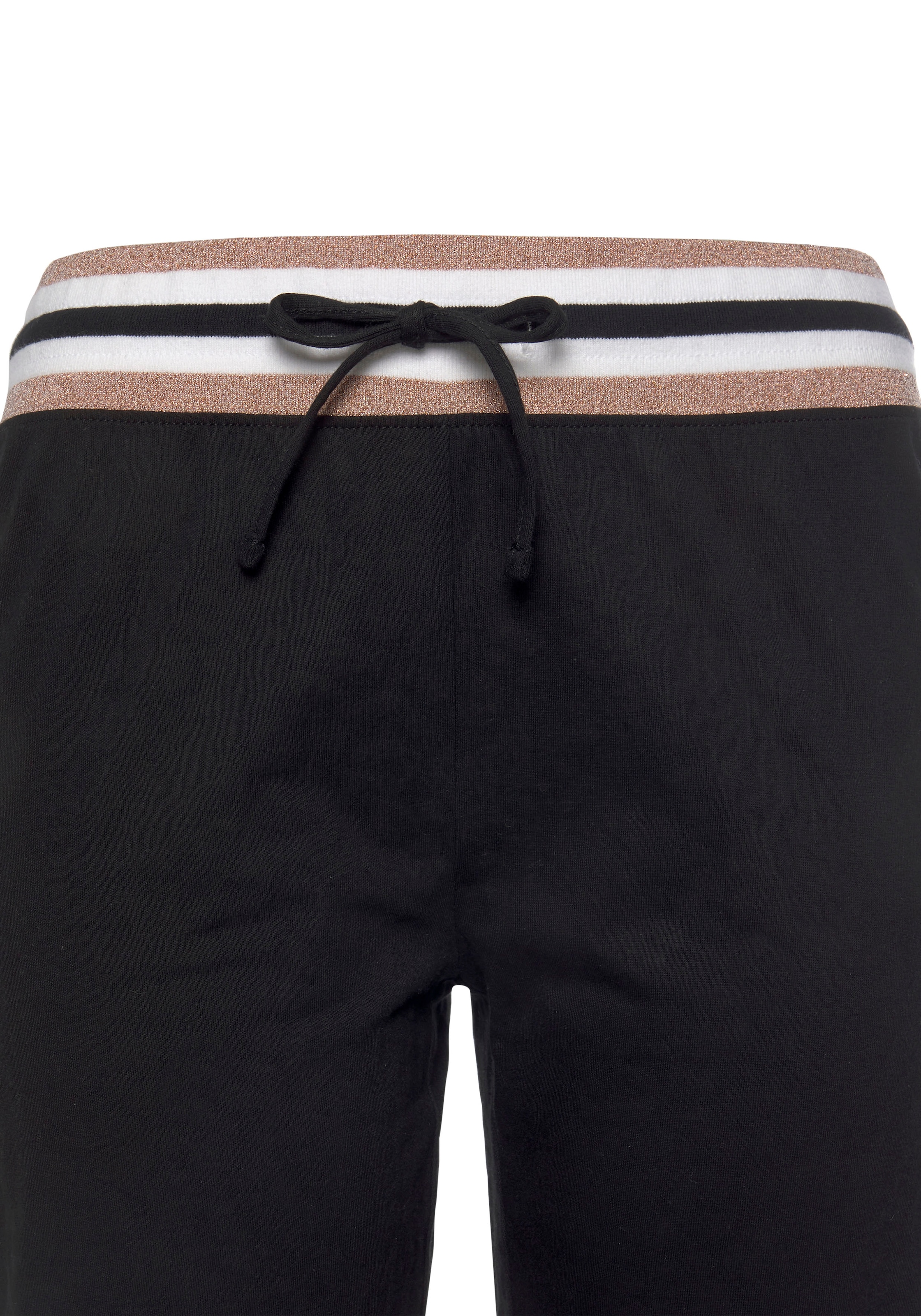 Vivance Dreams Pyjama, (2 tlg.), mit kontrastfarbenen Tape Details