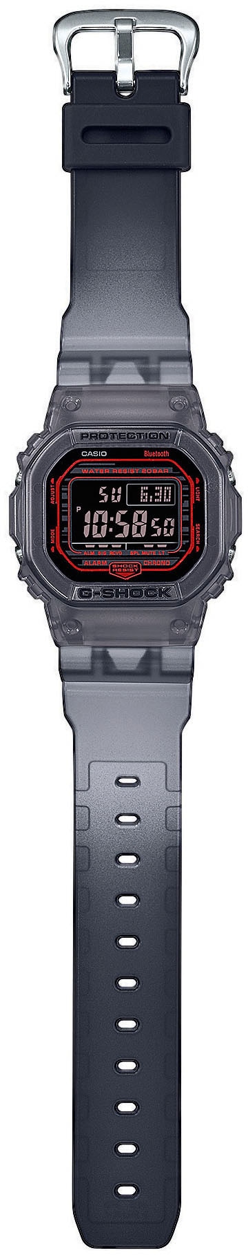 CASIO G-SHOCK Smartwatch »DW-B5600G-1ER«, Armbanduhr, Herrenuhr, Stoppfunktion, Weltzeit, Timer, Phone Finder
