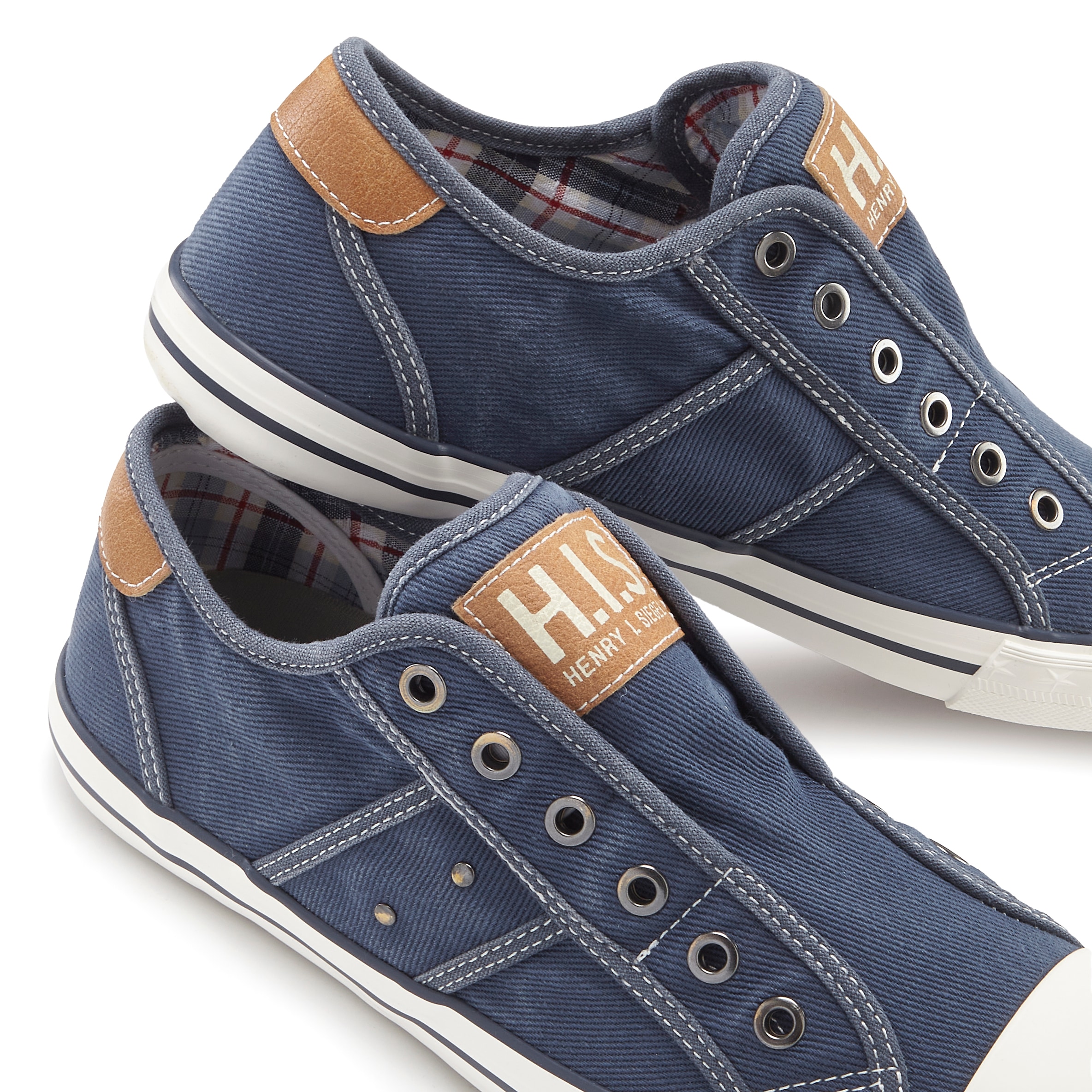 H.I.S Sneaker »Textilschuh, Stoffschuh, Turnschuh, Halbschuh, Freizeitschuh, Slipper«  NEU Slip-On-Sneaker aus weichem Textilmaterial, Unisex