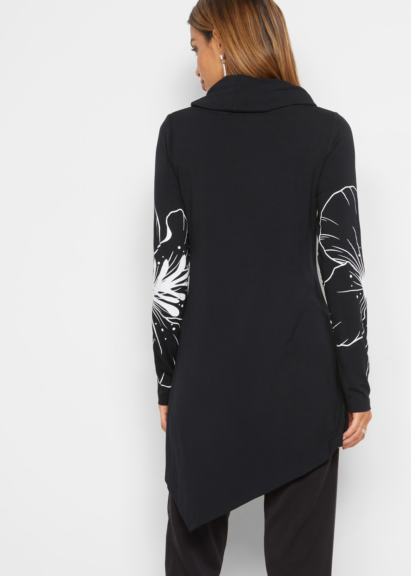 bonprix Longshirt Longshirt mit Rollkragen