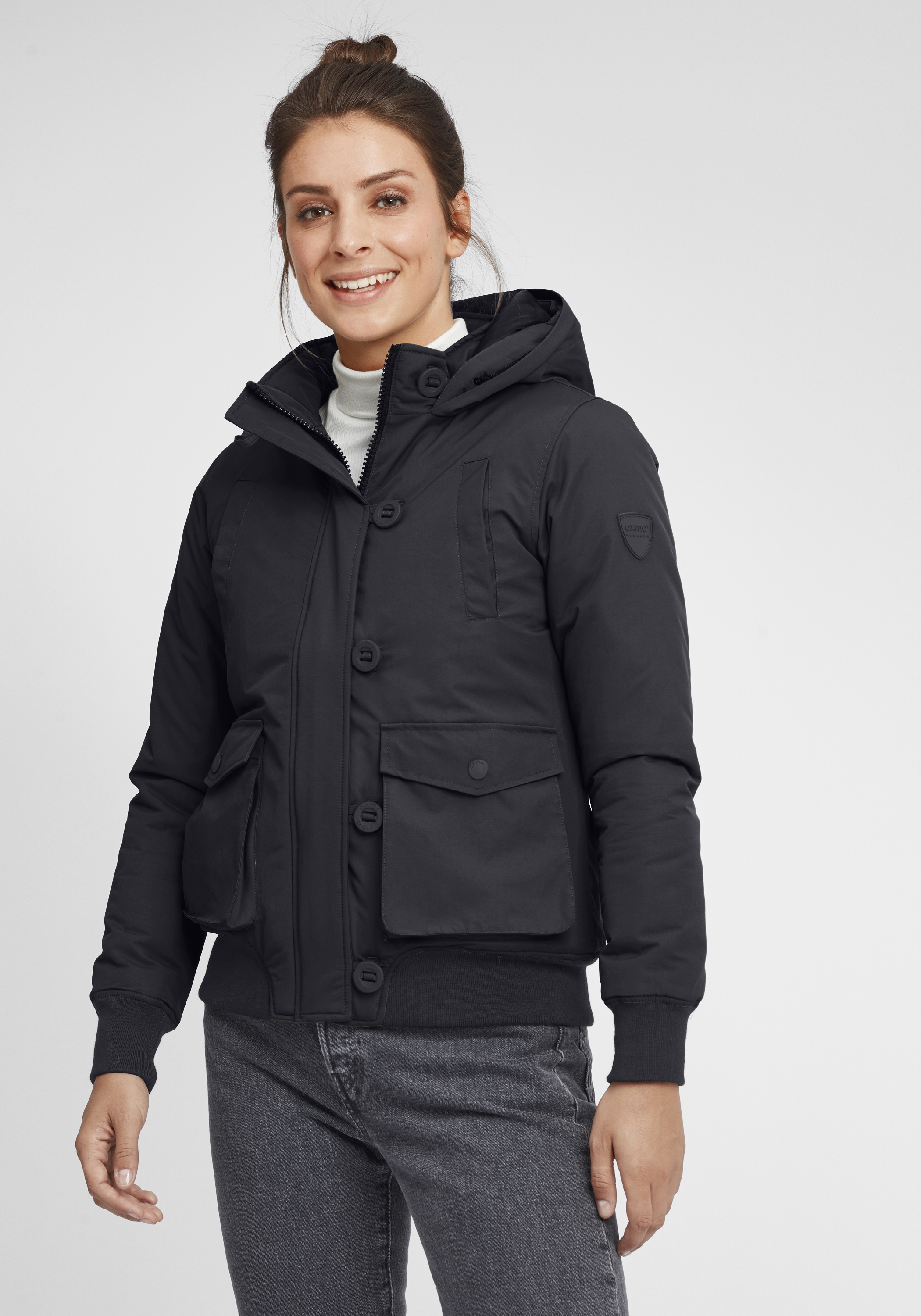 OXMO Winterjacke »Winterjacke OXAcila«, mit Kapuze