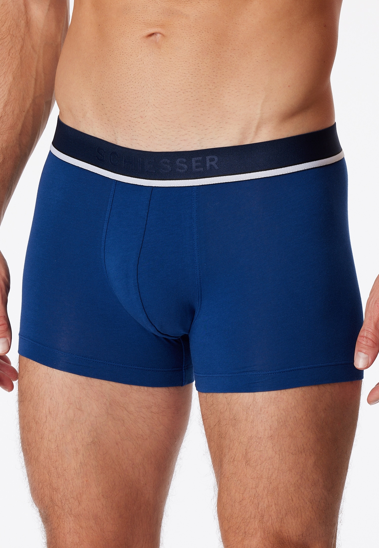 Schiesser Boxer »"95/5"«, (3er-Pack), mit sportlichem Logo-Webgummibund