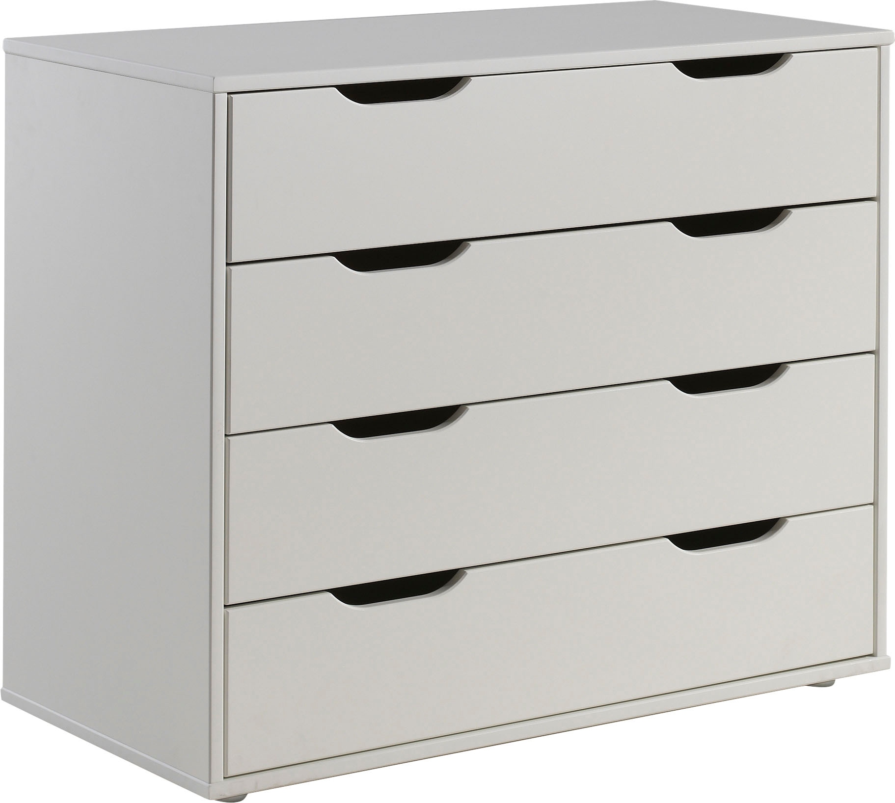 Commode 4 Tiroirs Enfant "Pino" 86cm Blanc