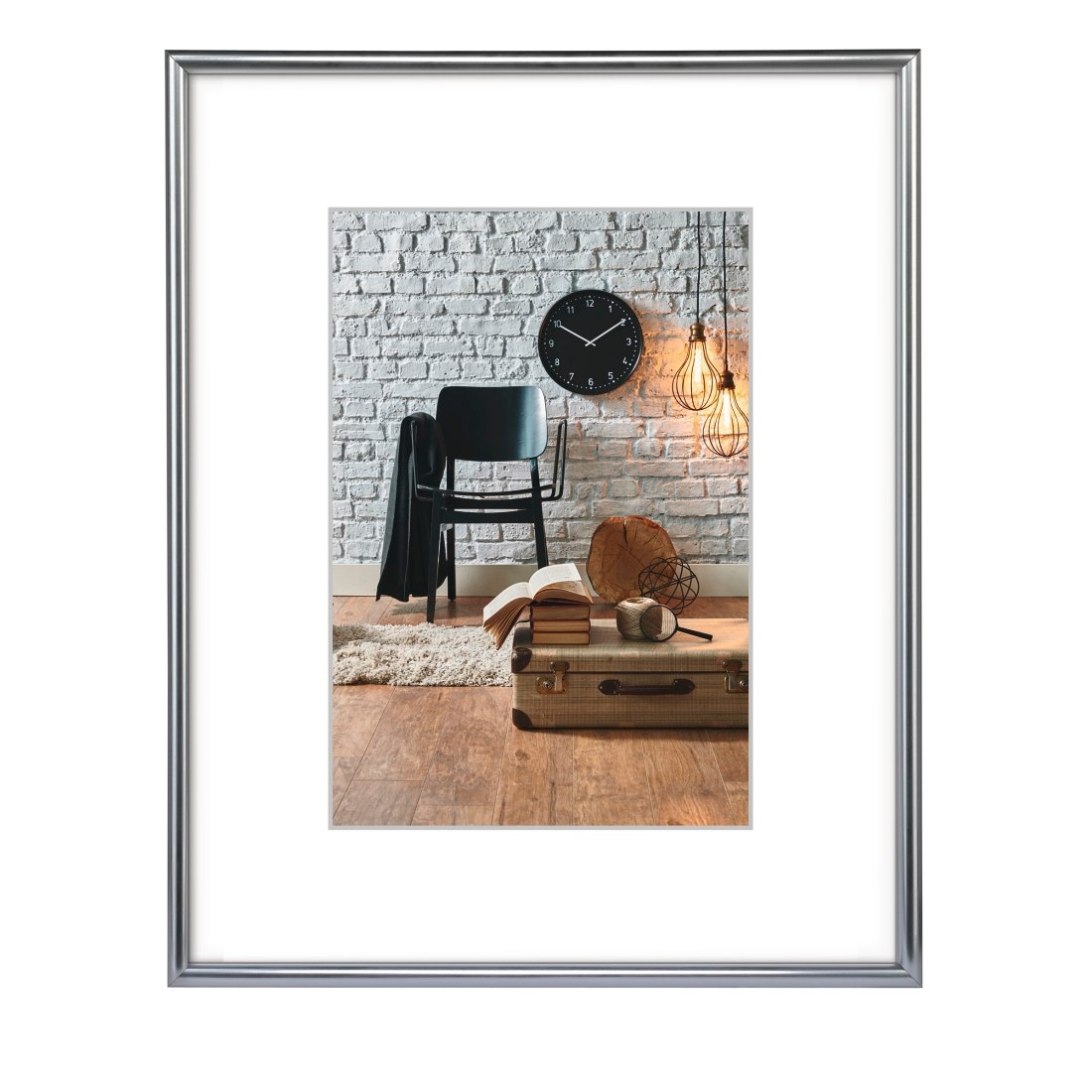 Hama Bilderrahmen »Kunststoffrahmen "Sevilla Dekor", 30 x 40 cm, Silber Matt« für 1 Bilder