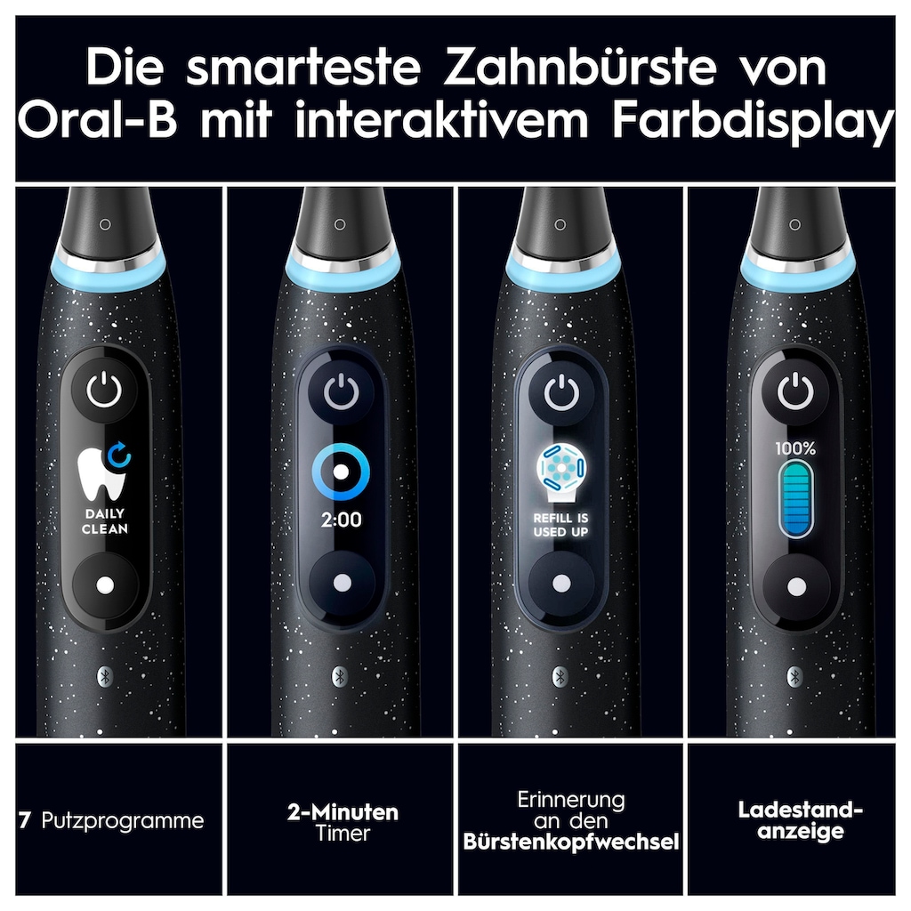 Oral-B Elektrische Zahnbürste »iO Series 10 Luxe Edition«, 1 St. Aufsteckbürsten